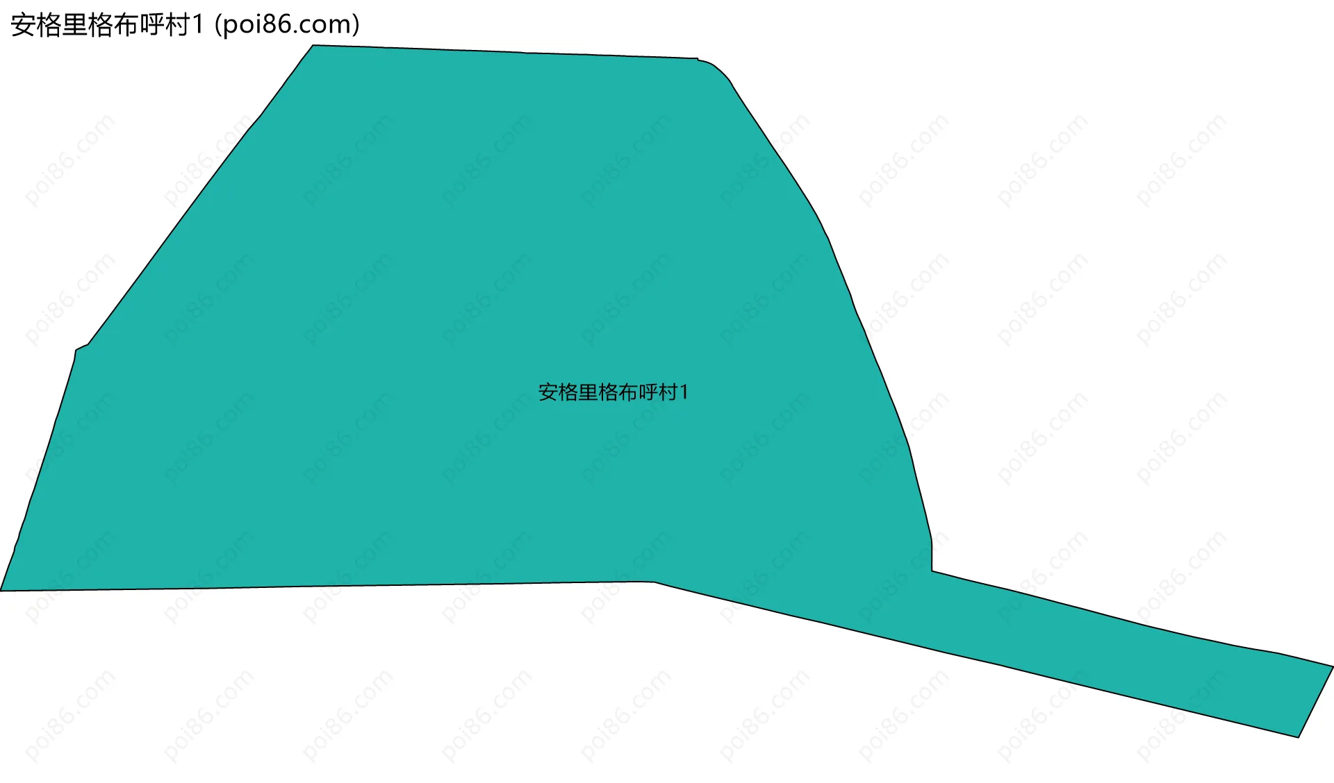 安格里格布呼村1边界地图