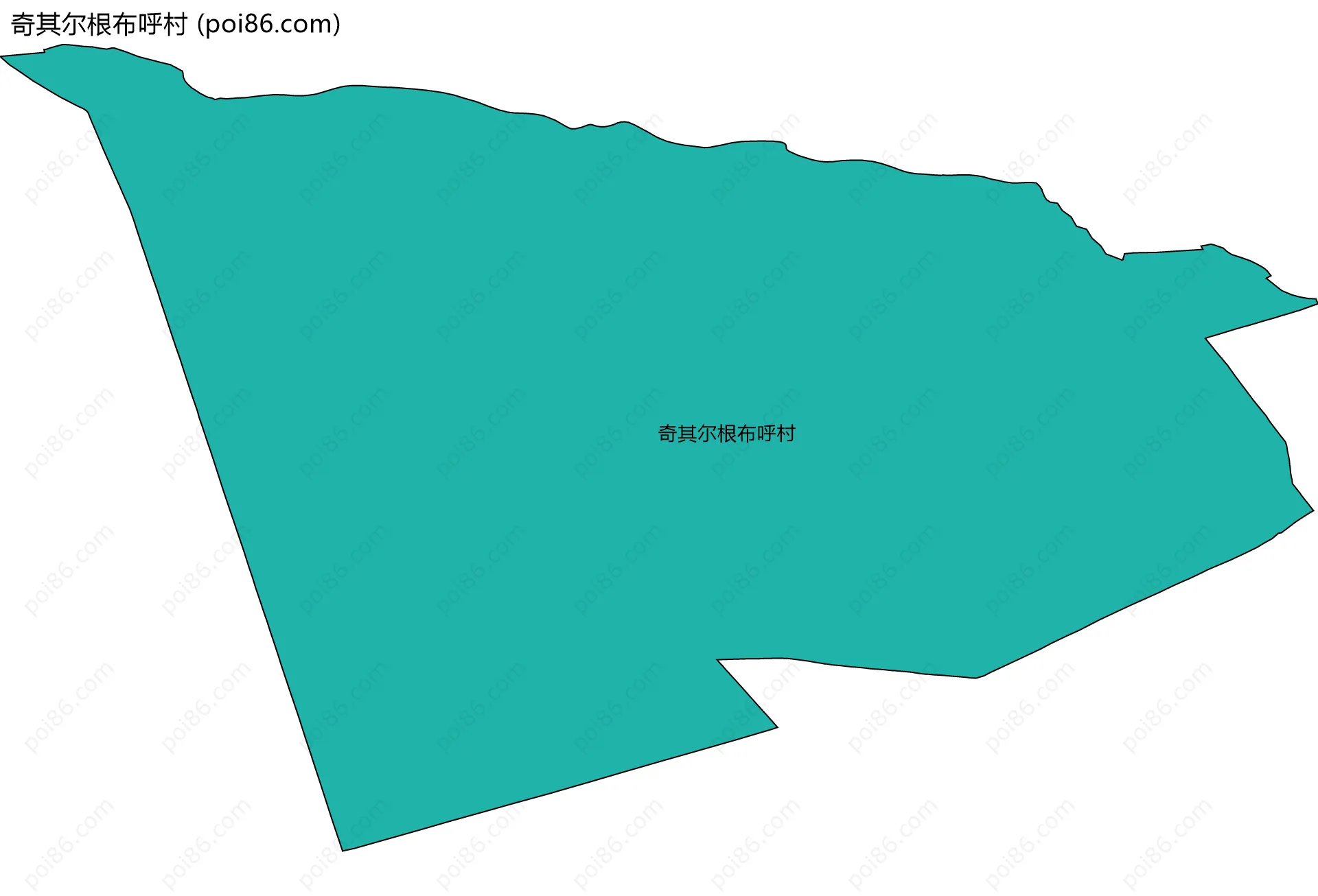 奇其尔根布呼村边界地图