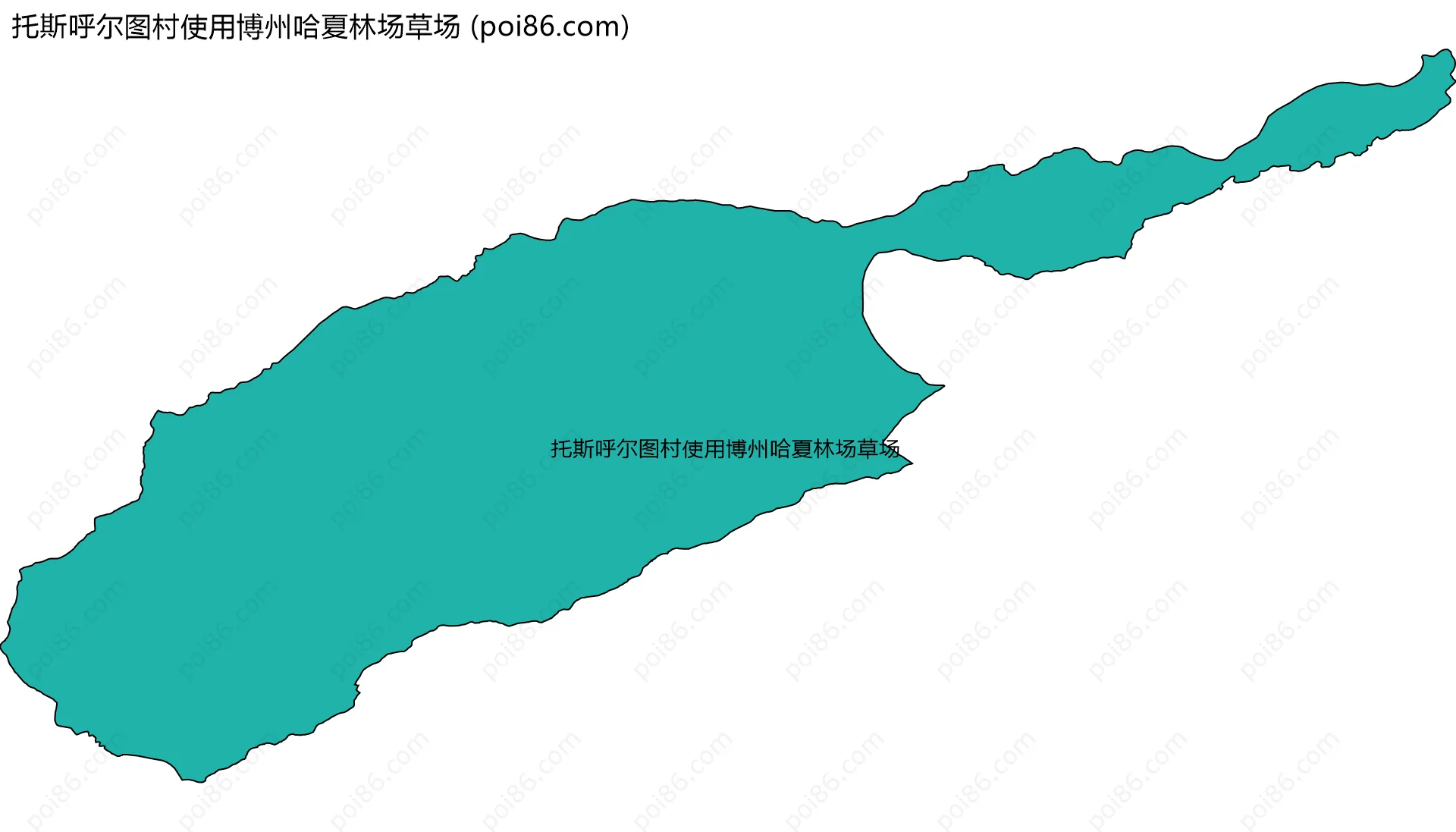 托斯呼尔图村使用博州哈夏林场草场边界地图
