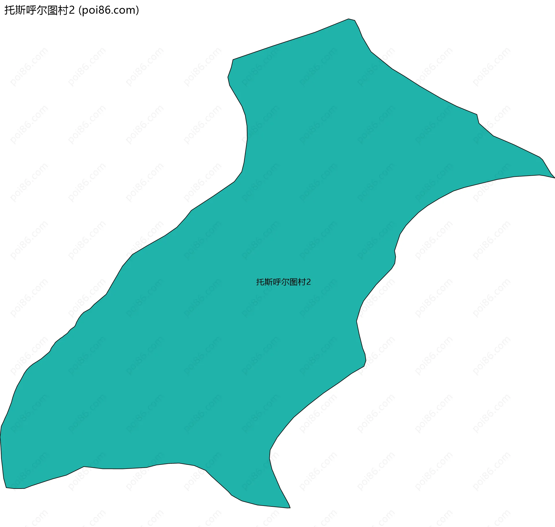 托斯呼尔图村2边界地图