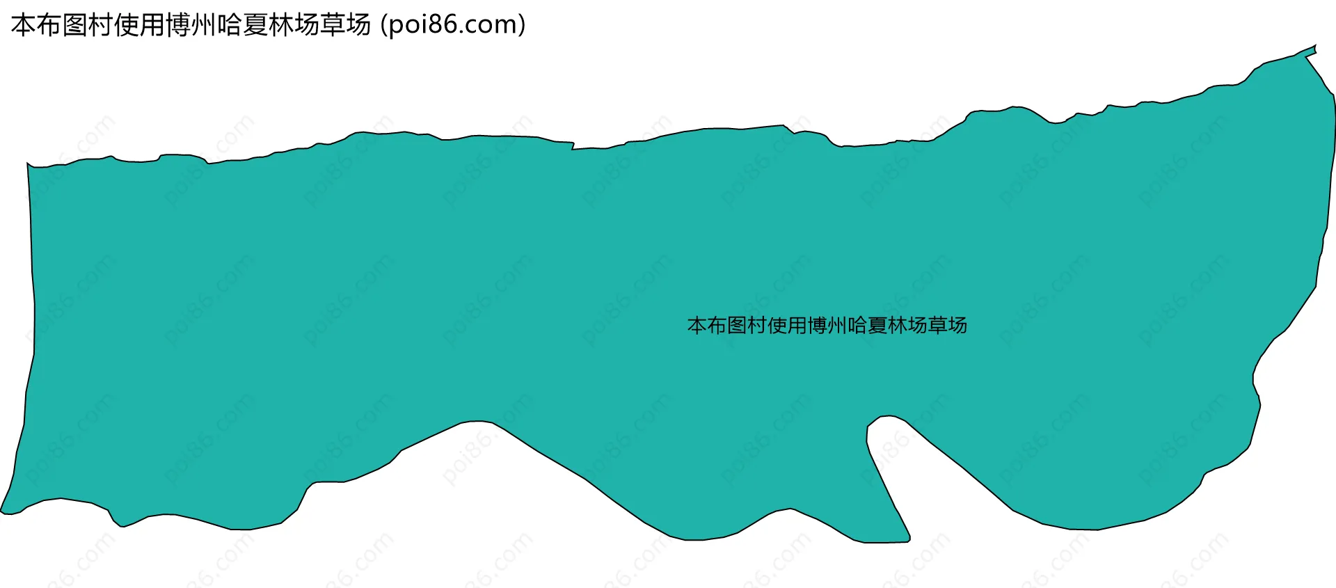 本布图村使用博州哈夏林场草场边界地图