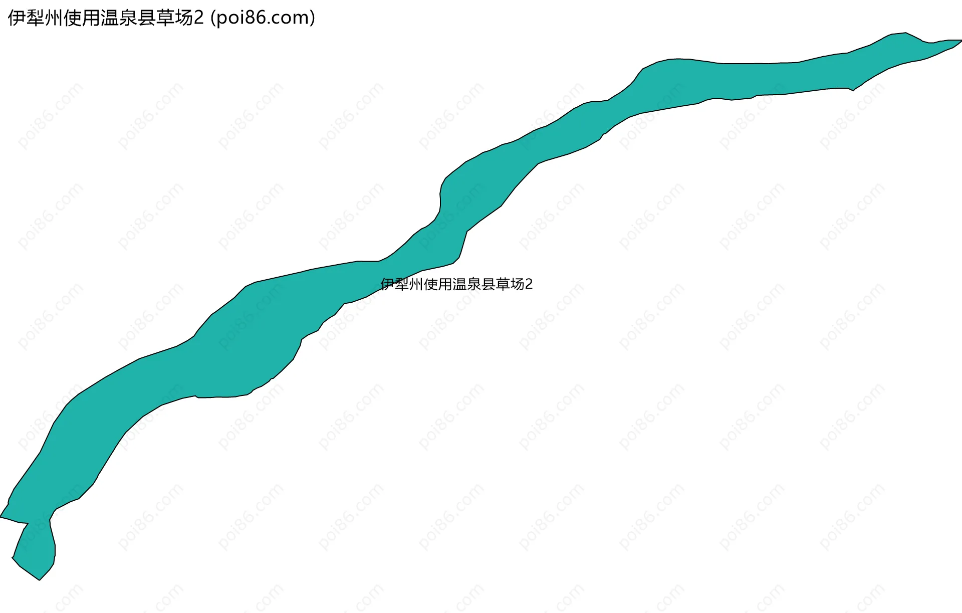 伊犁州使用温泉县草场2边界地图