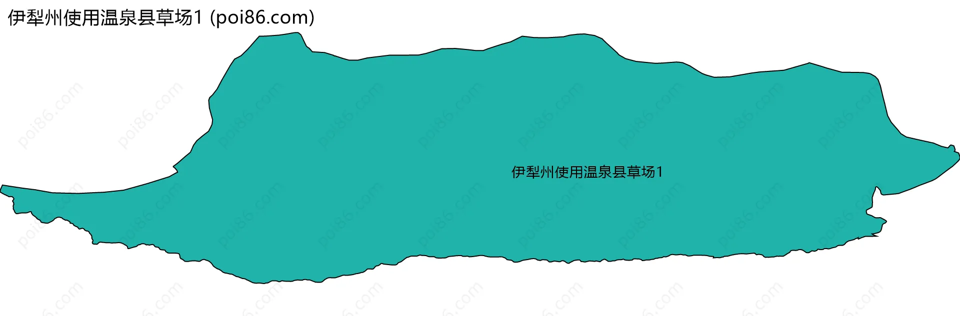 伊犁州使用温泉县草场1边界地图