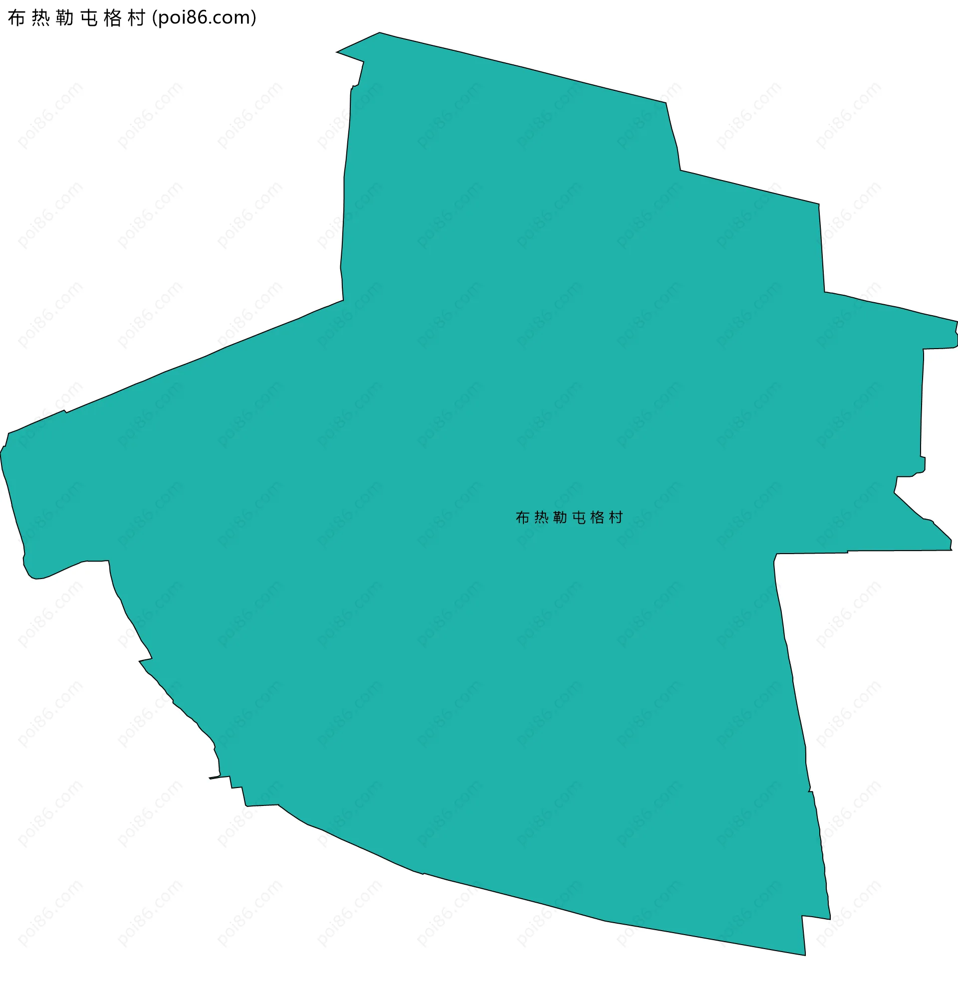 布 热 勒 屯 格 村边界地图