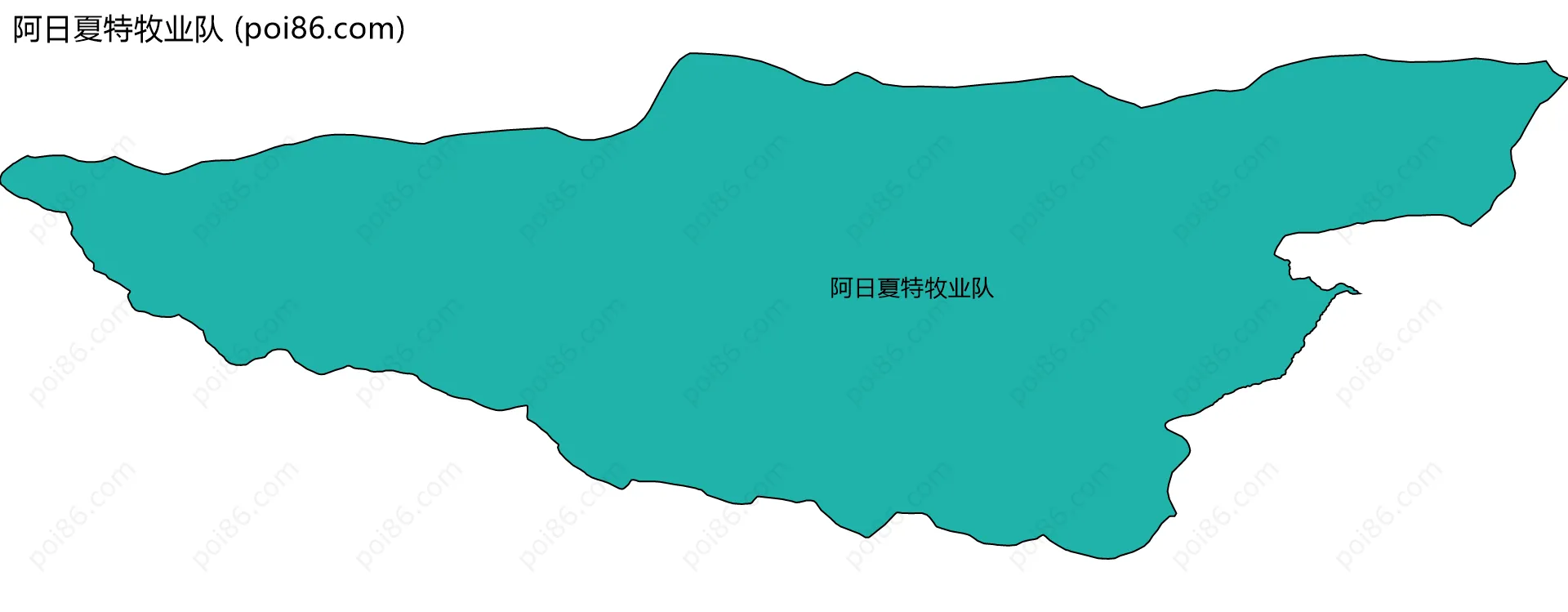 阿日夏特牧业队边界地图