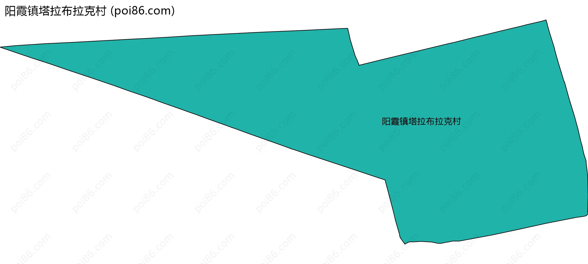 阳霞镇塔拉布拉克村边界地图