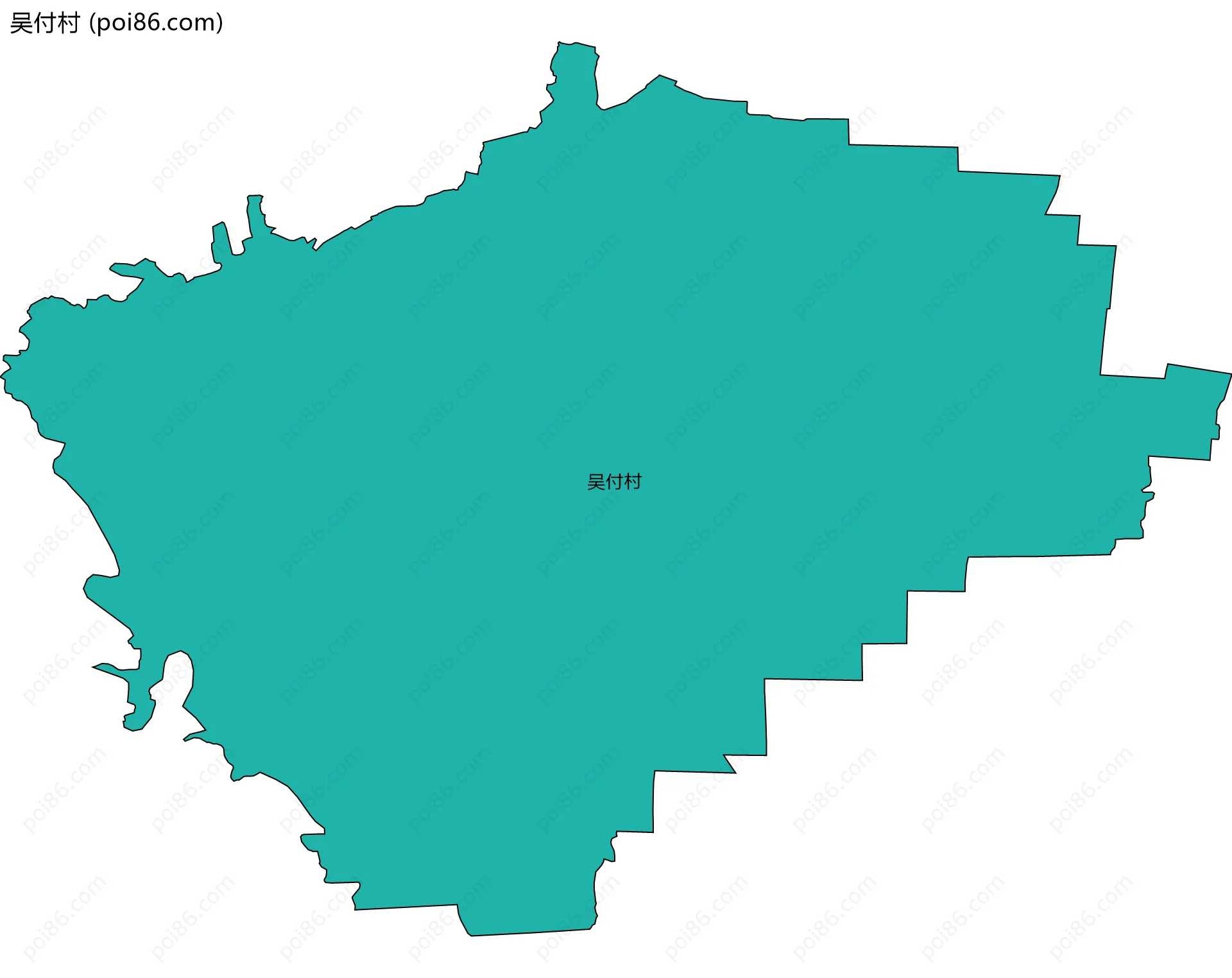 吴付村边界地图