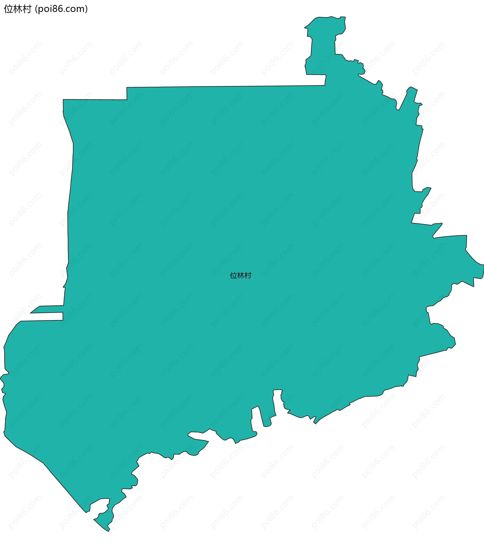 位林村边界地图