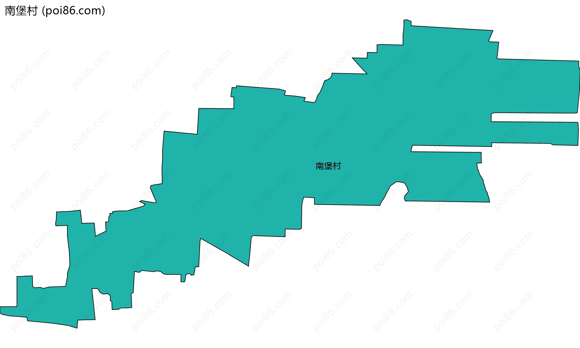 南堡村边界地图