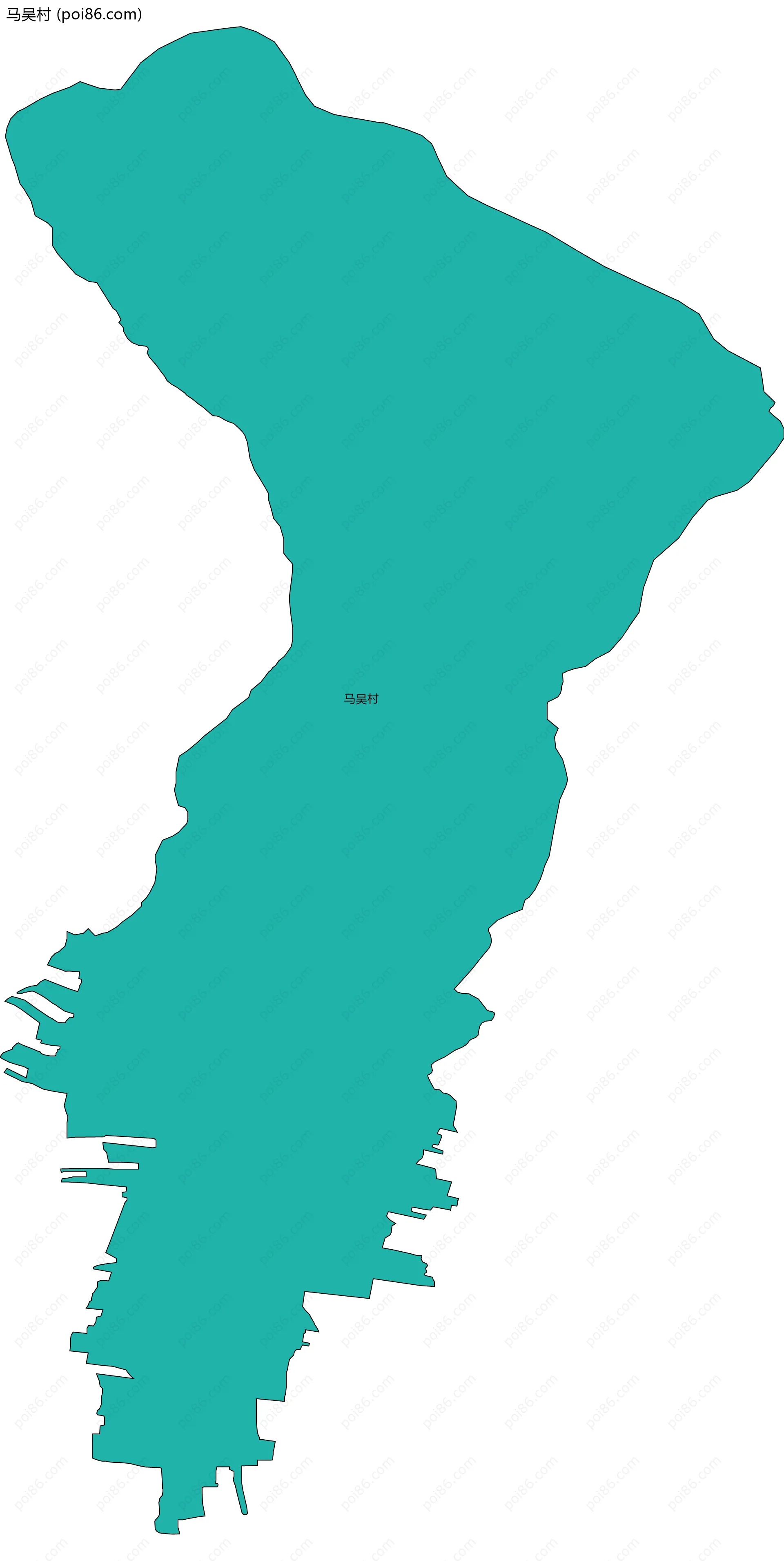 马吴村边界地图