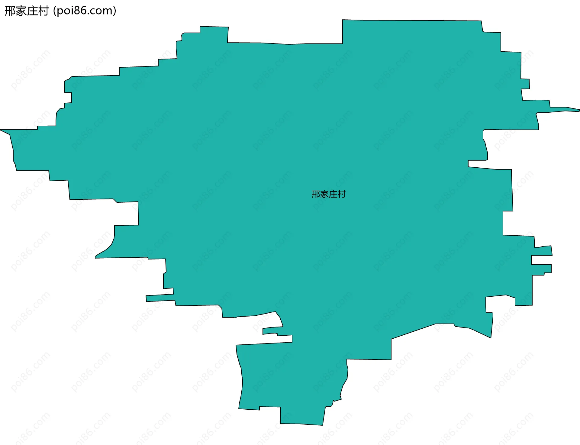 邢家庄村边界地图