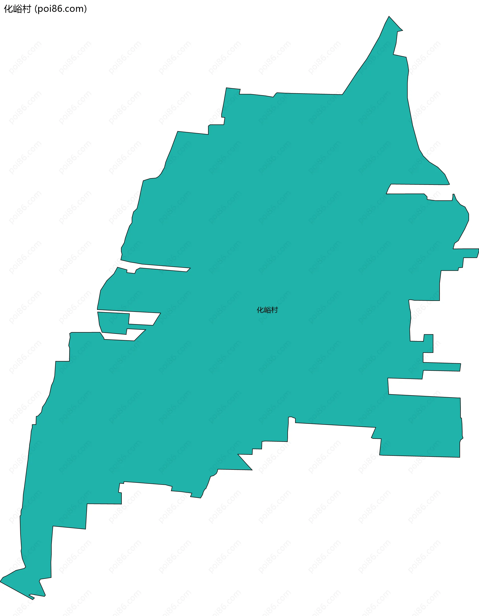 化峪村边界地图