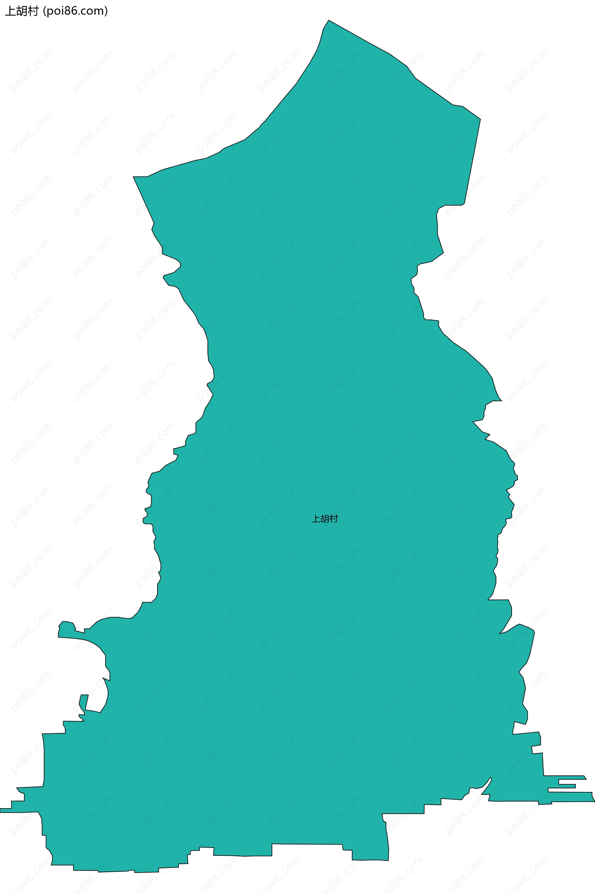 上胡村边界地图