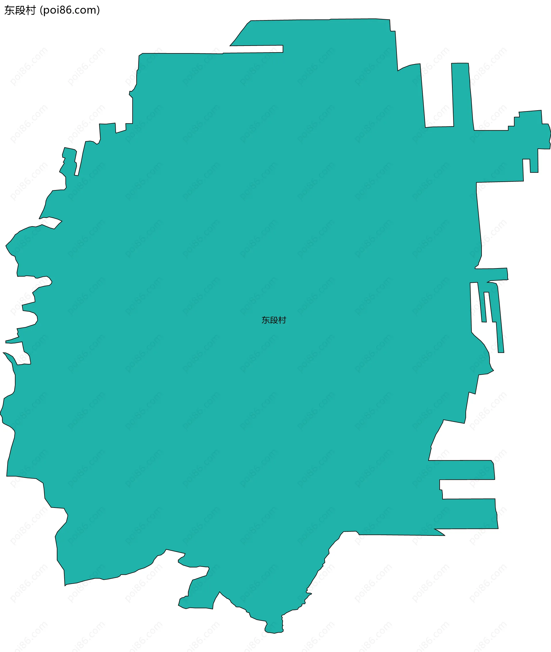 东段村边界地图