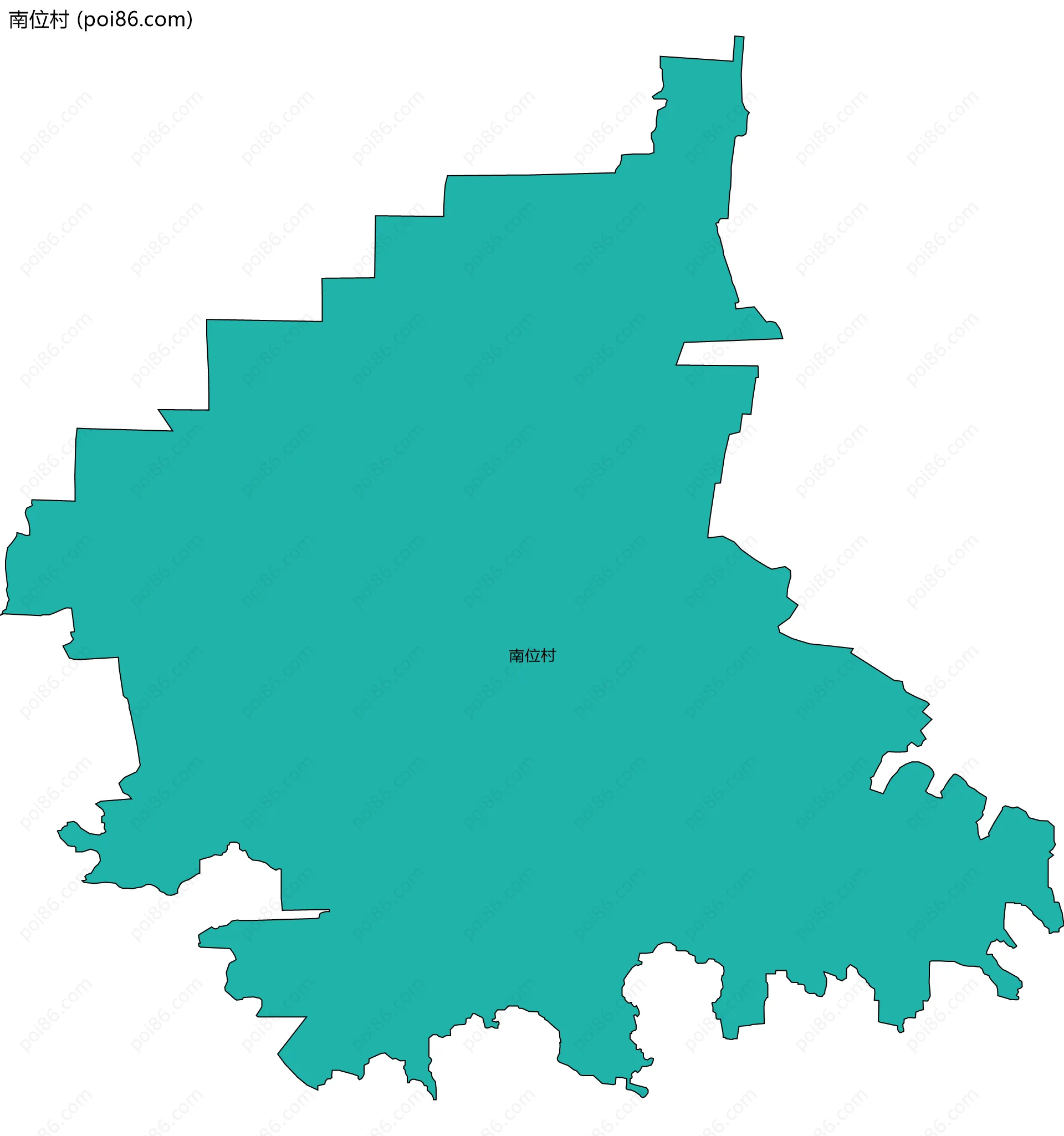 南位村边界地图