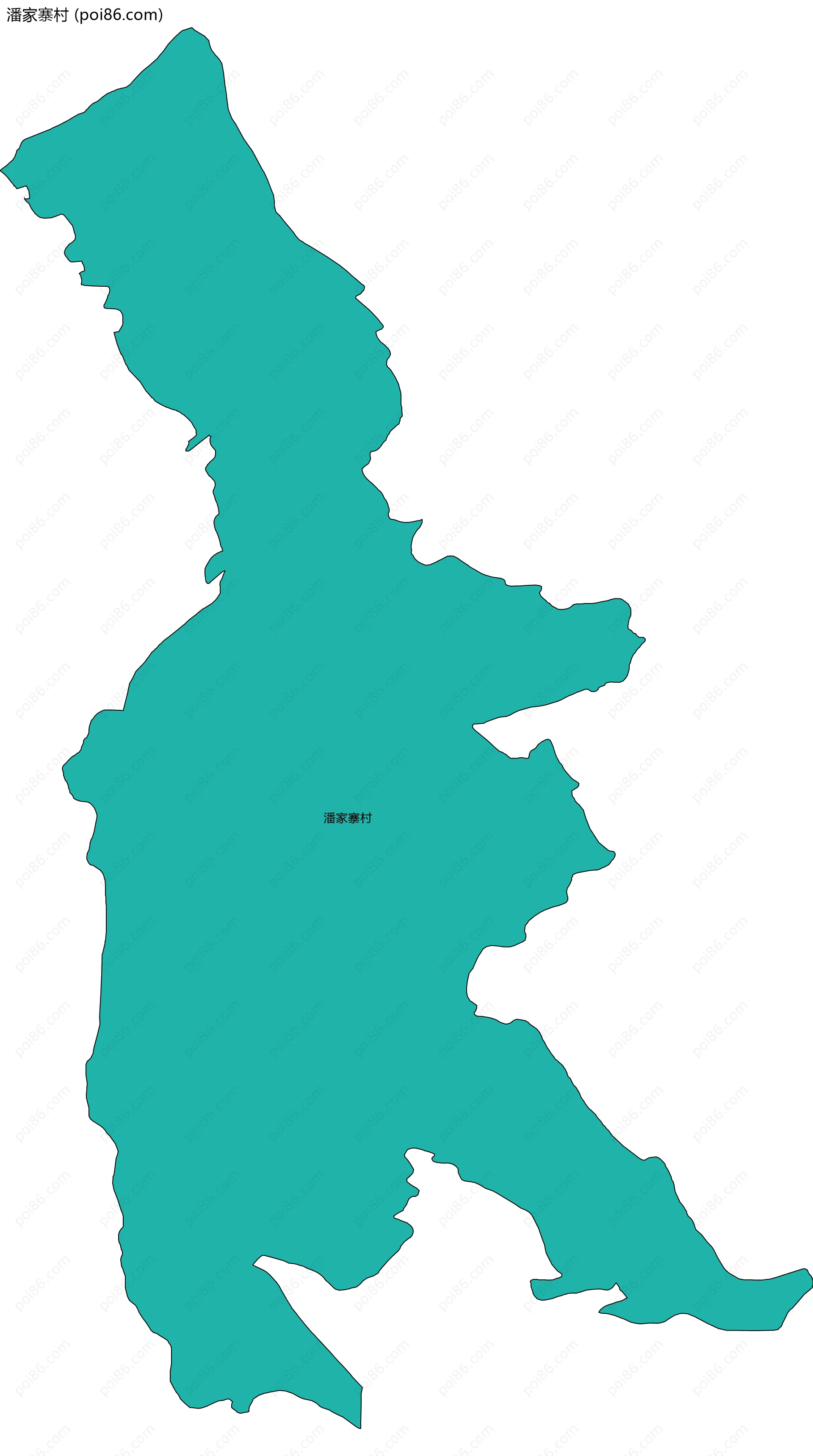 潘家寨村边界地图