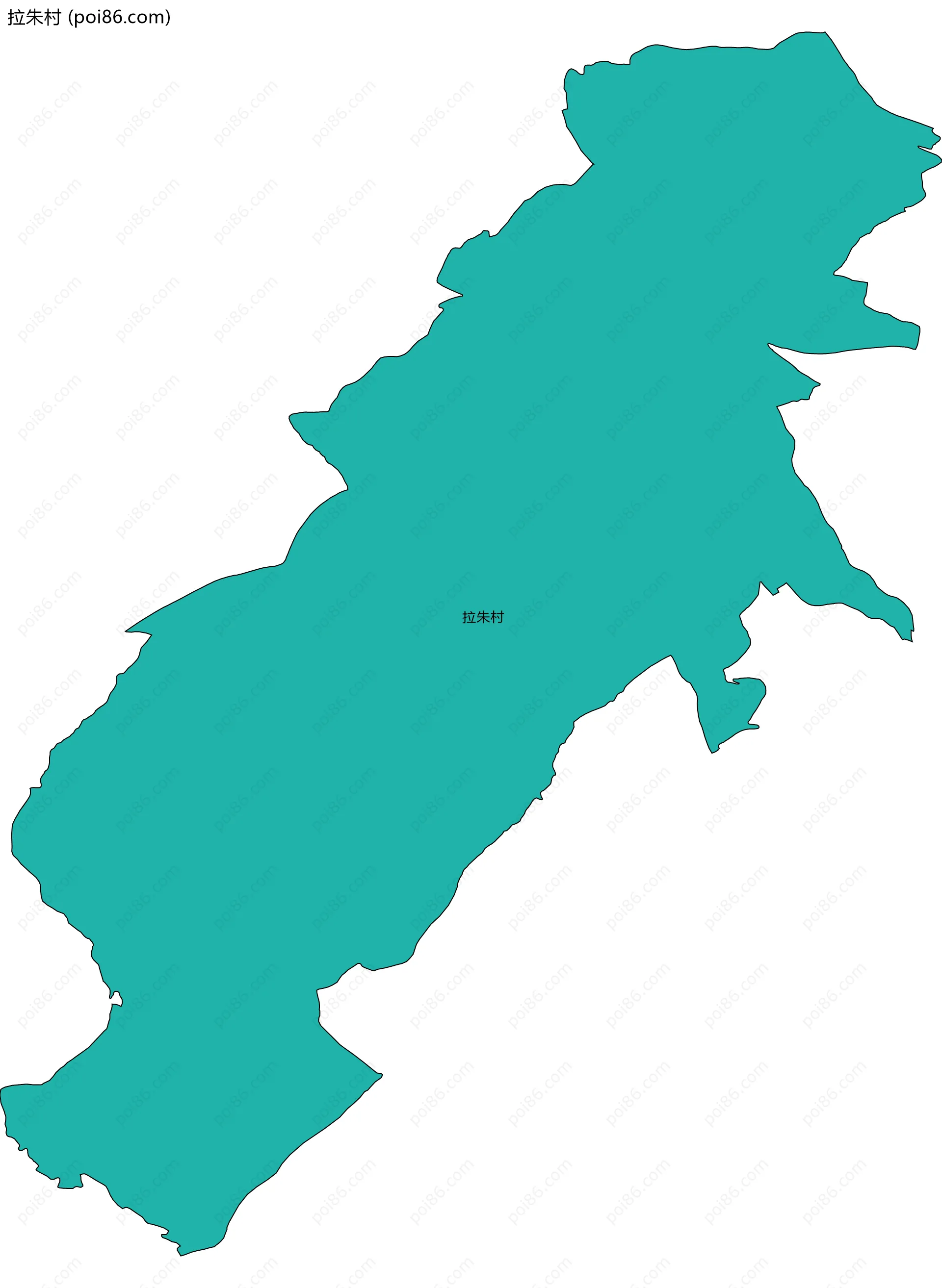 拉朱村边界地图