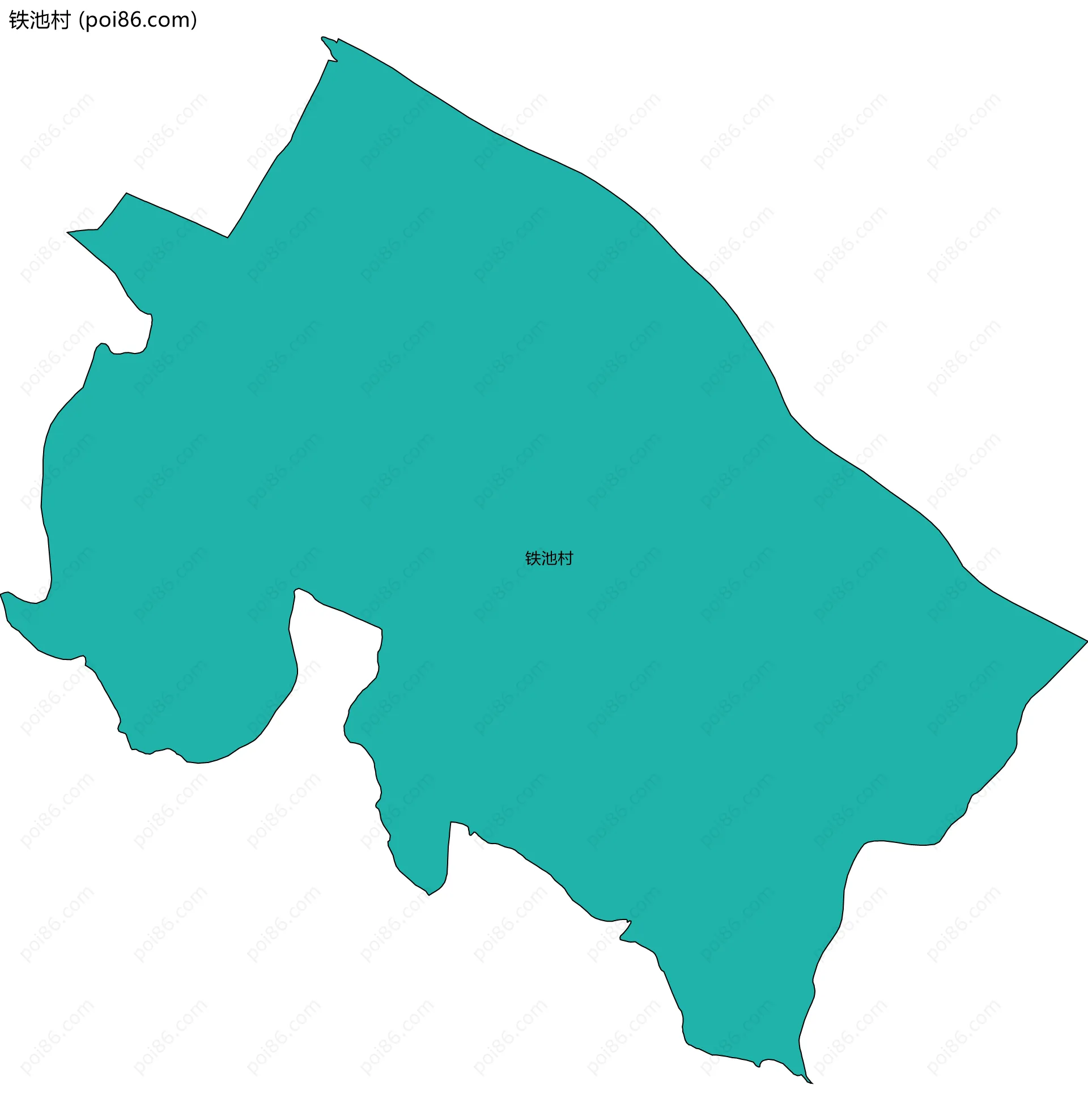铁池村边界地图