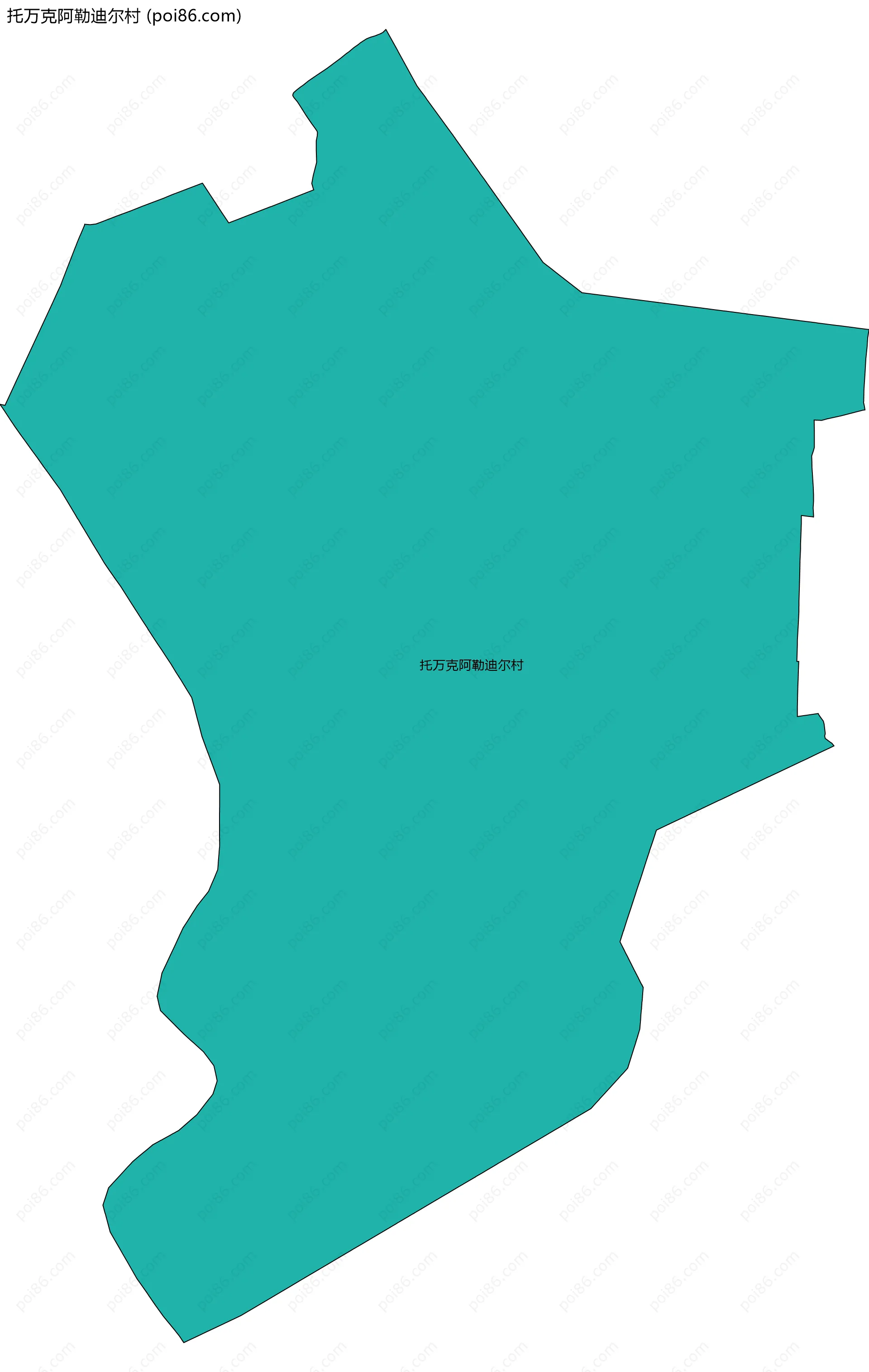 托万克阿勒迪尔村边界地图