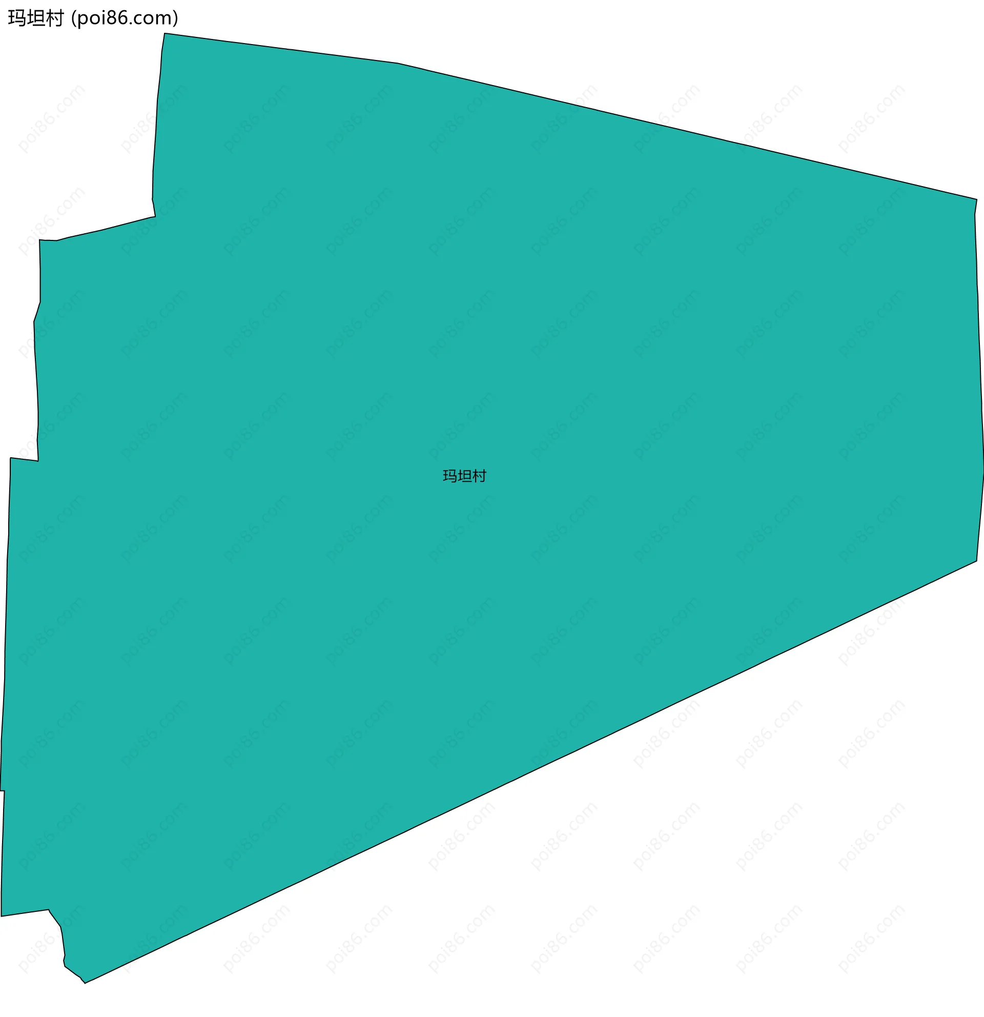 玛坦村边界地图