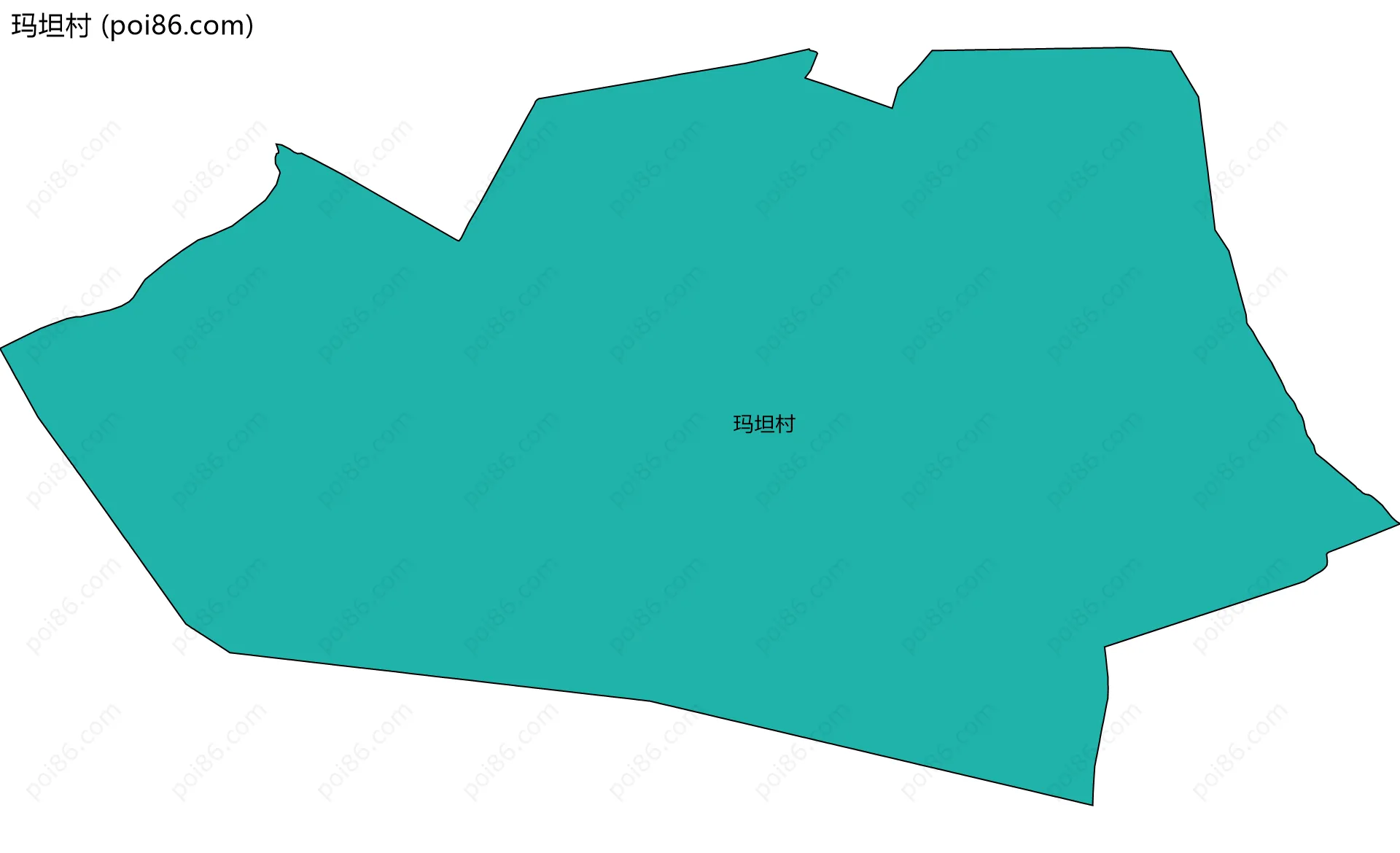 玛坦村边界地图