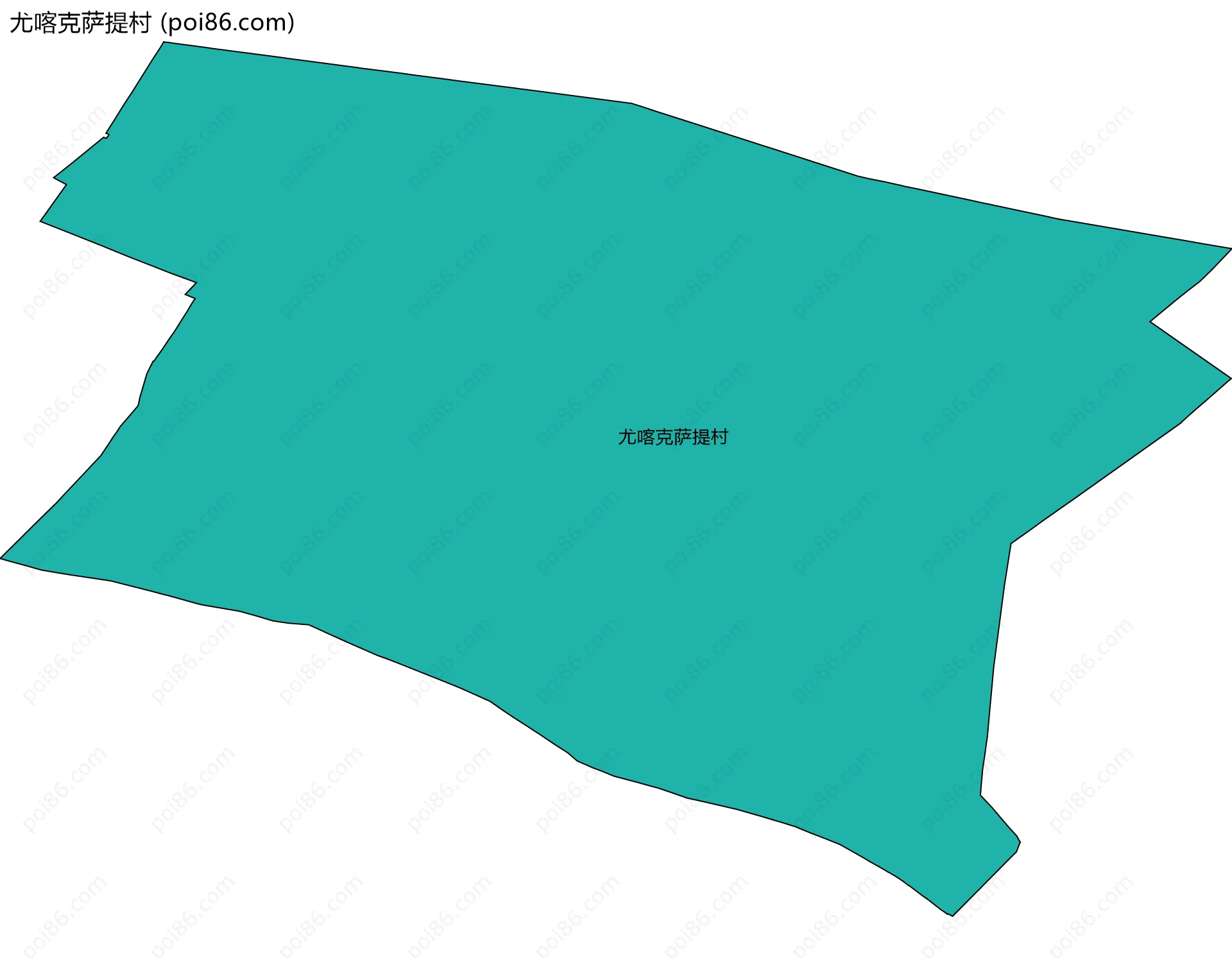 尤喀克萨提村边界地图