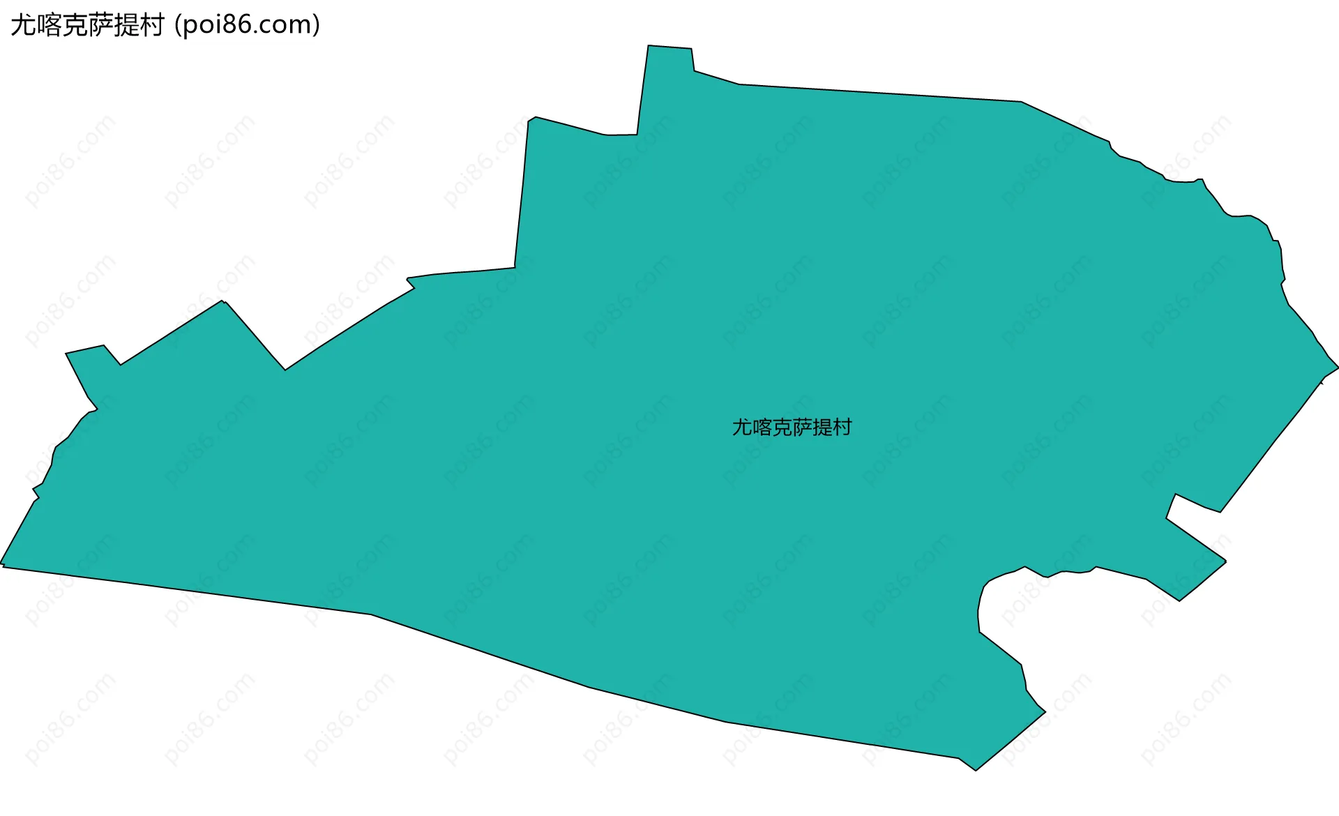尤喀克萨提村边界地图