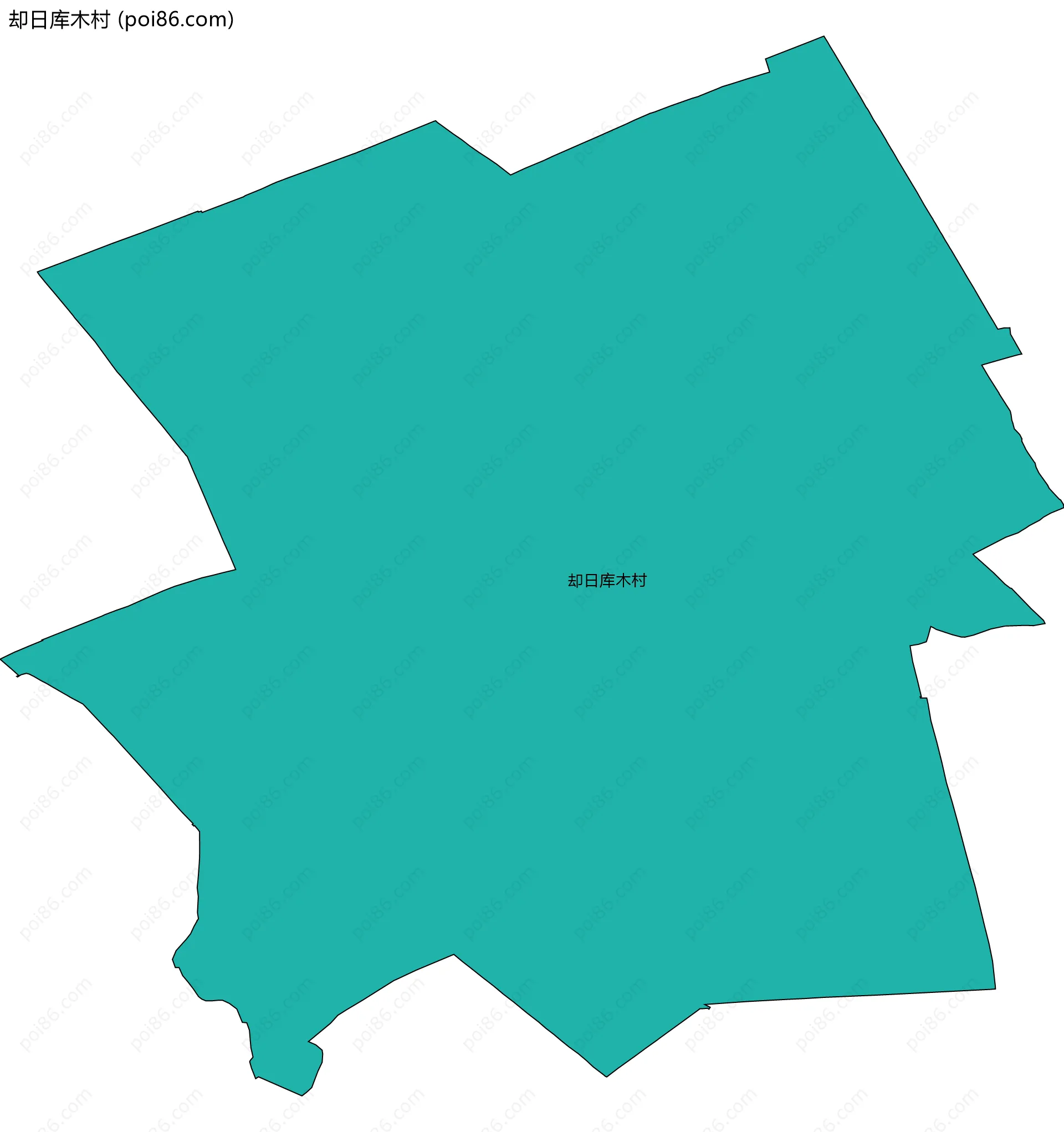 却日库木村边界地图