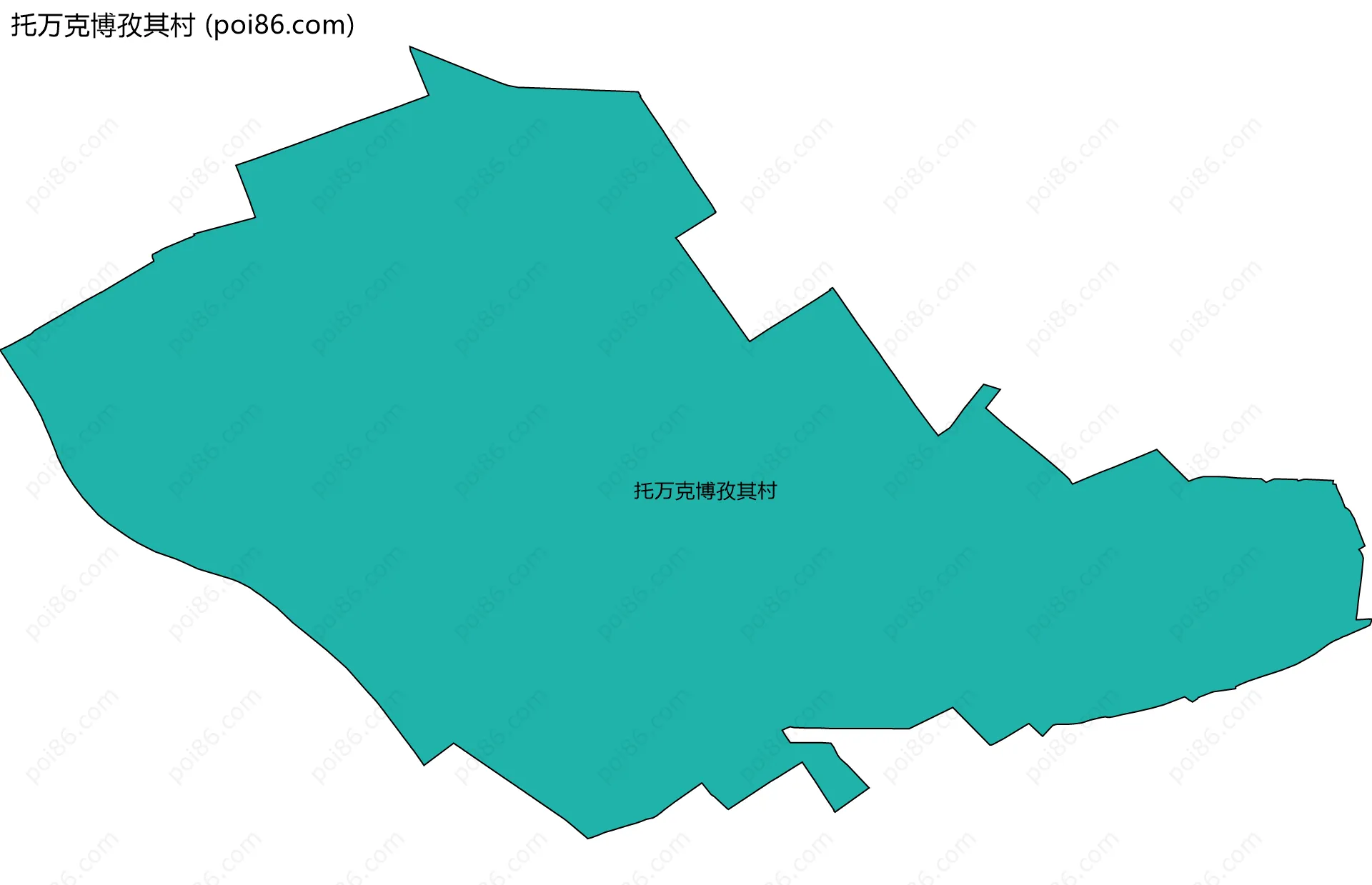 托万克博孜其村边界地图