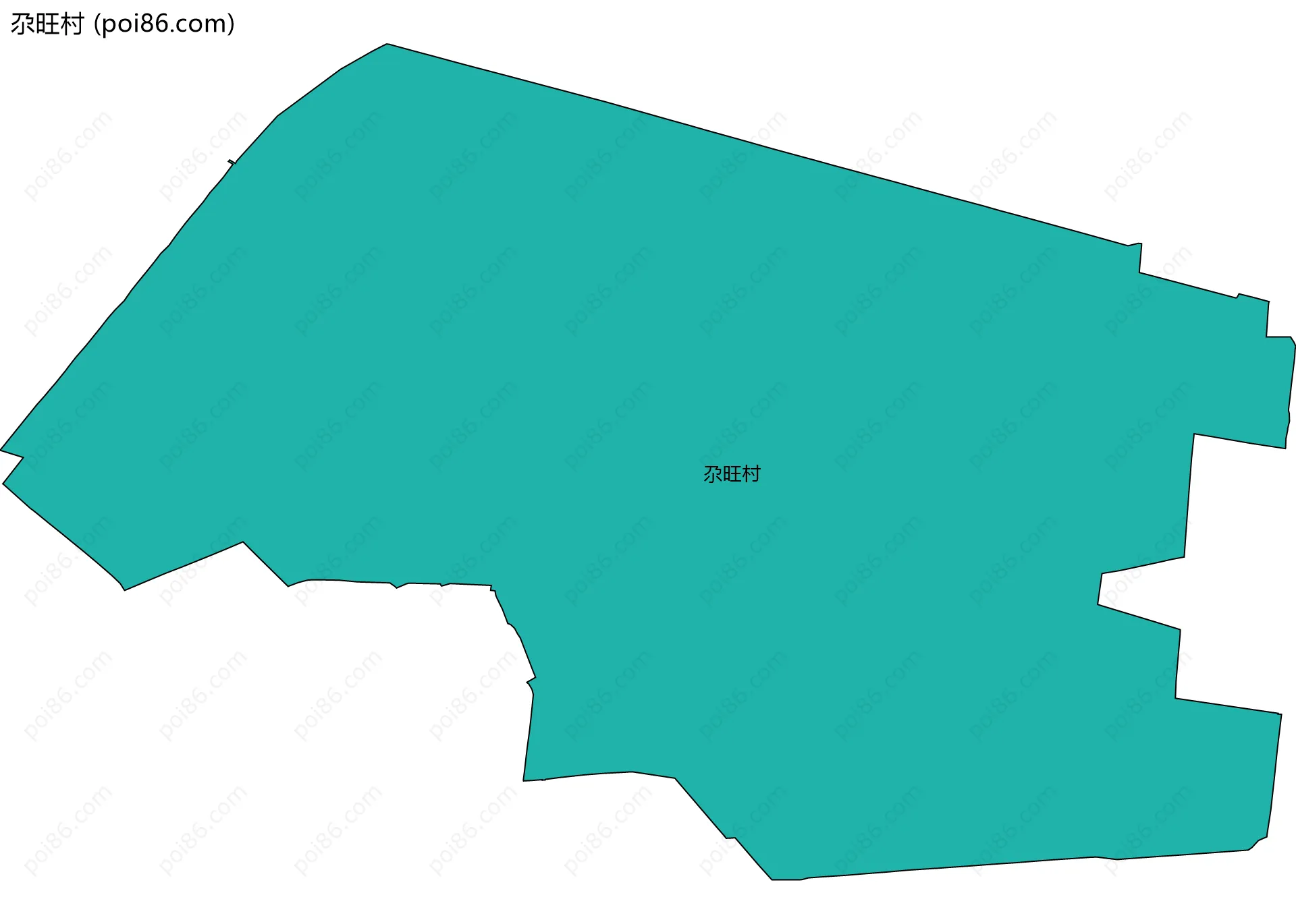 尕旺村边界地图