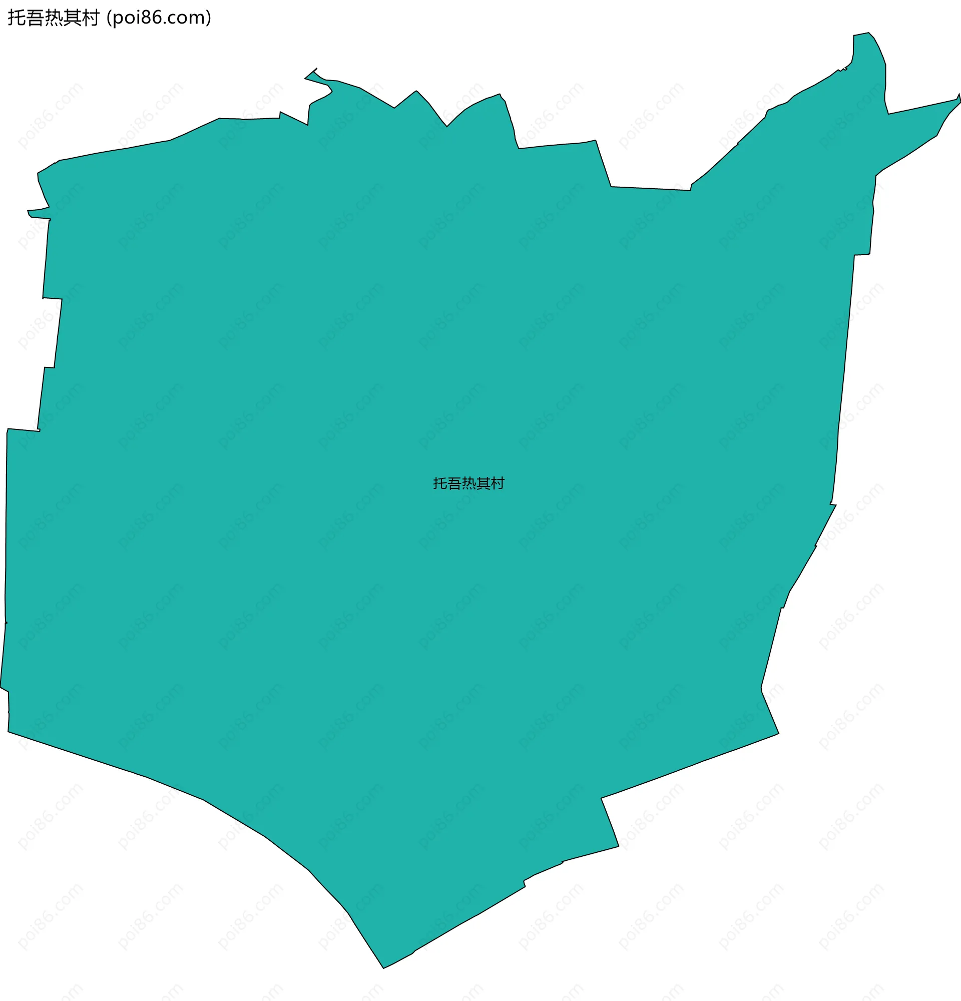 托吾热其村边界地图