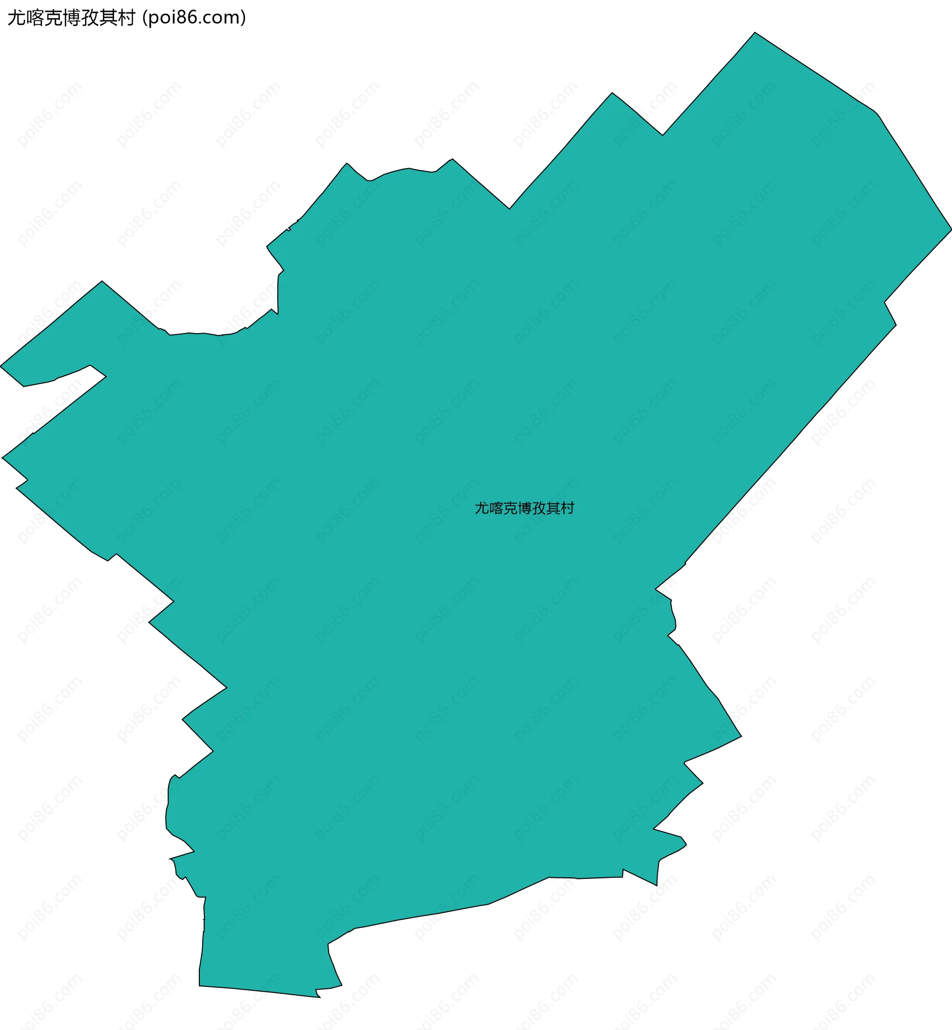 尤喀克博孜其村边界地图