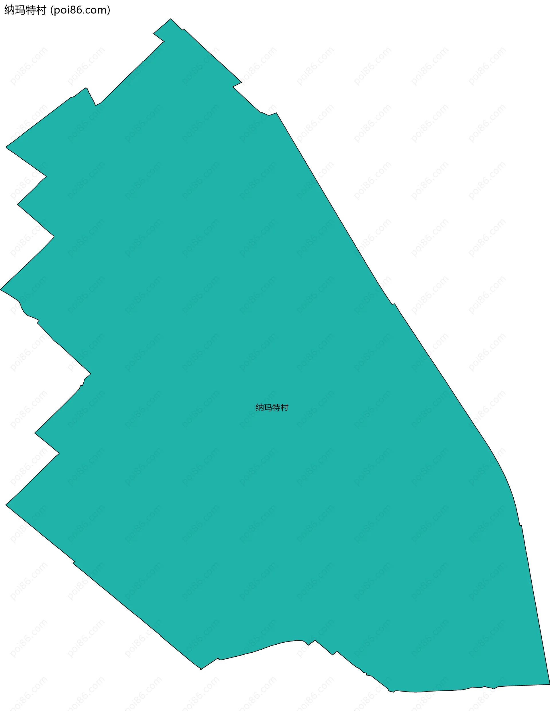 纳玛特村边界地图