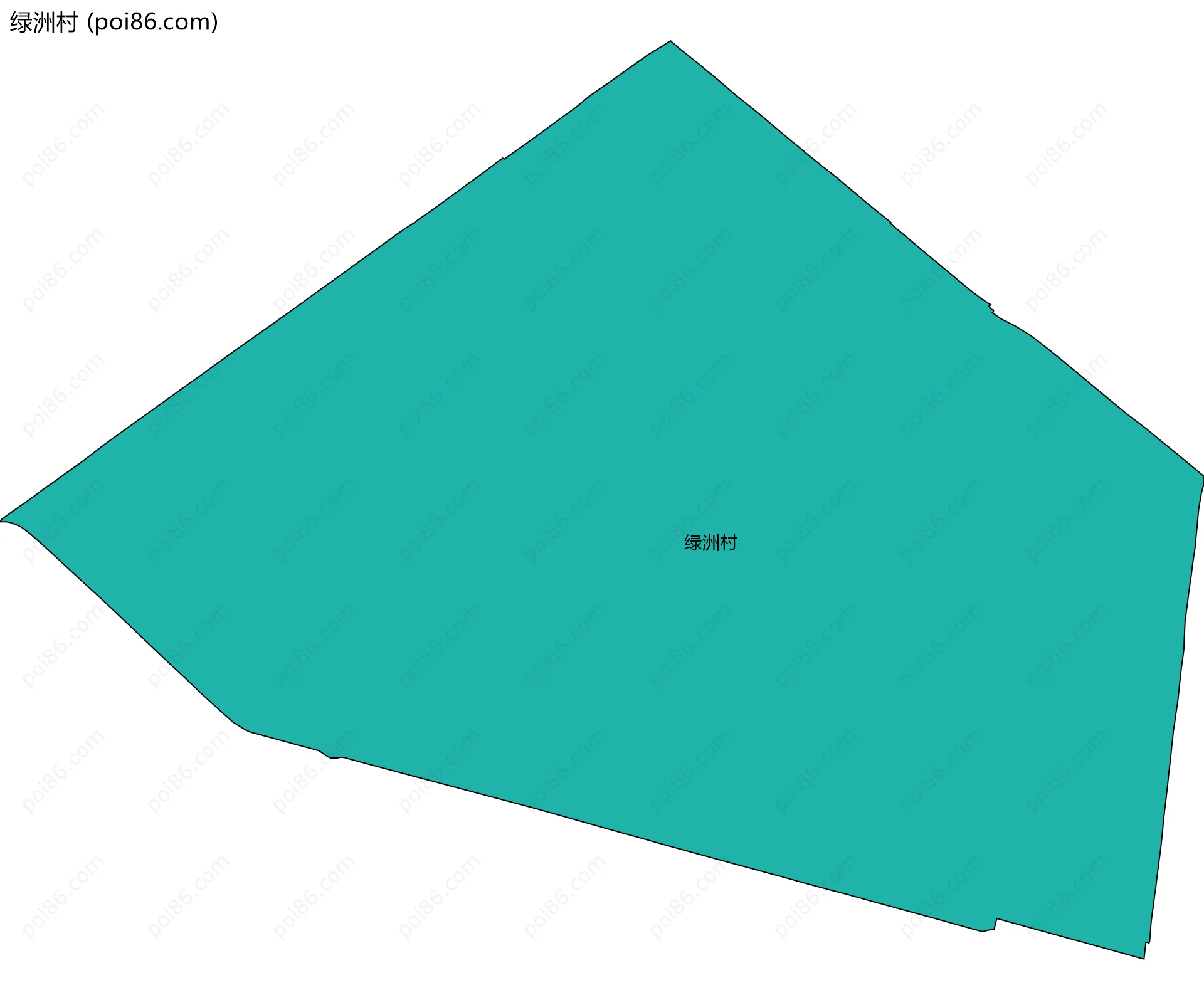 绿洲村边界地图