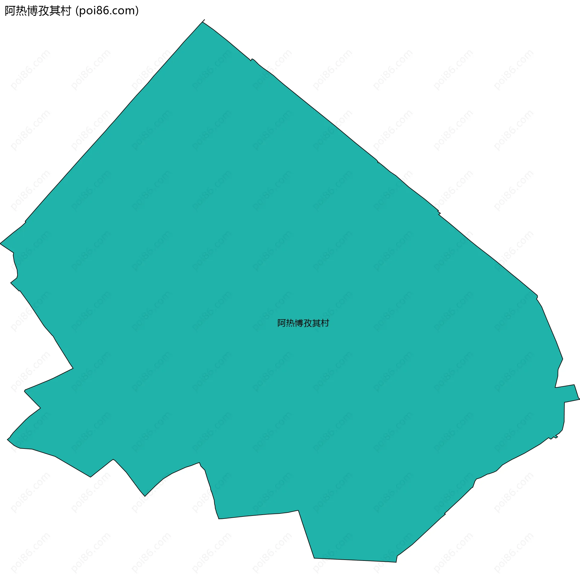 阿热博孜其村边界地图
