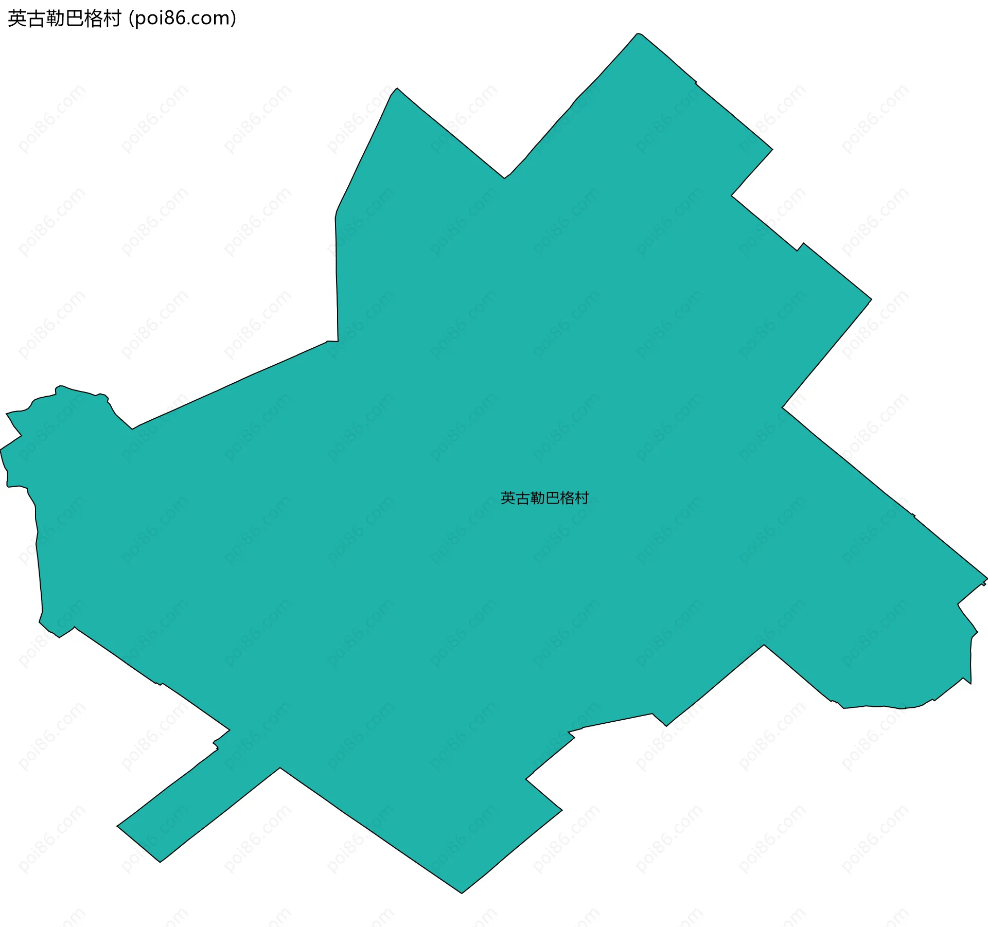 英古勒巴格村边界地图