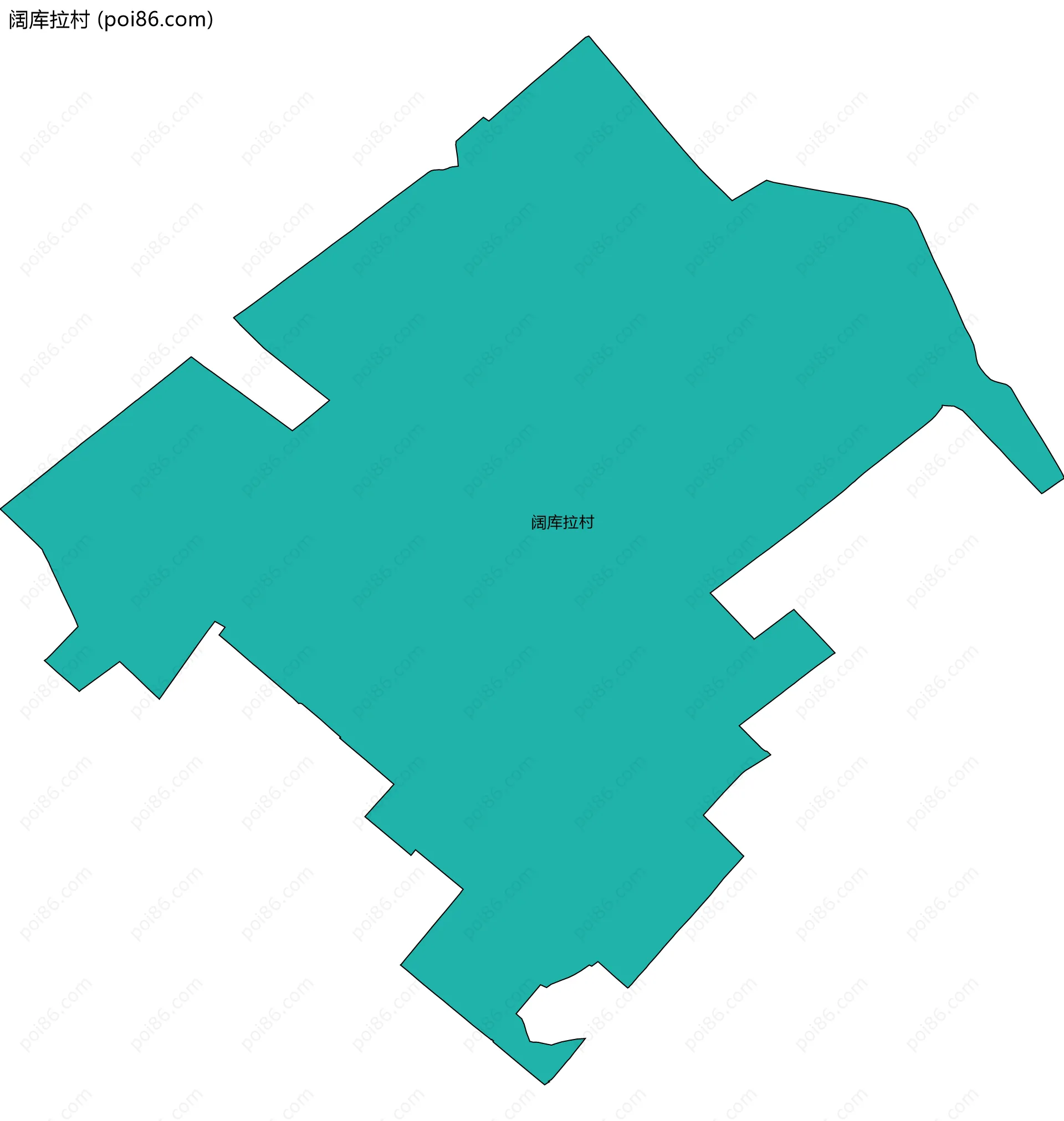 阔库拉村边界地图