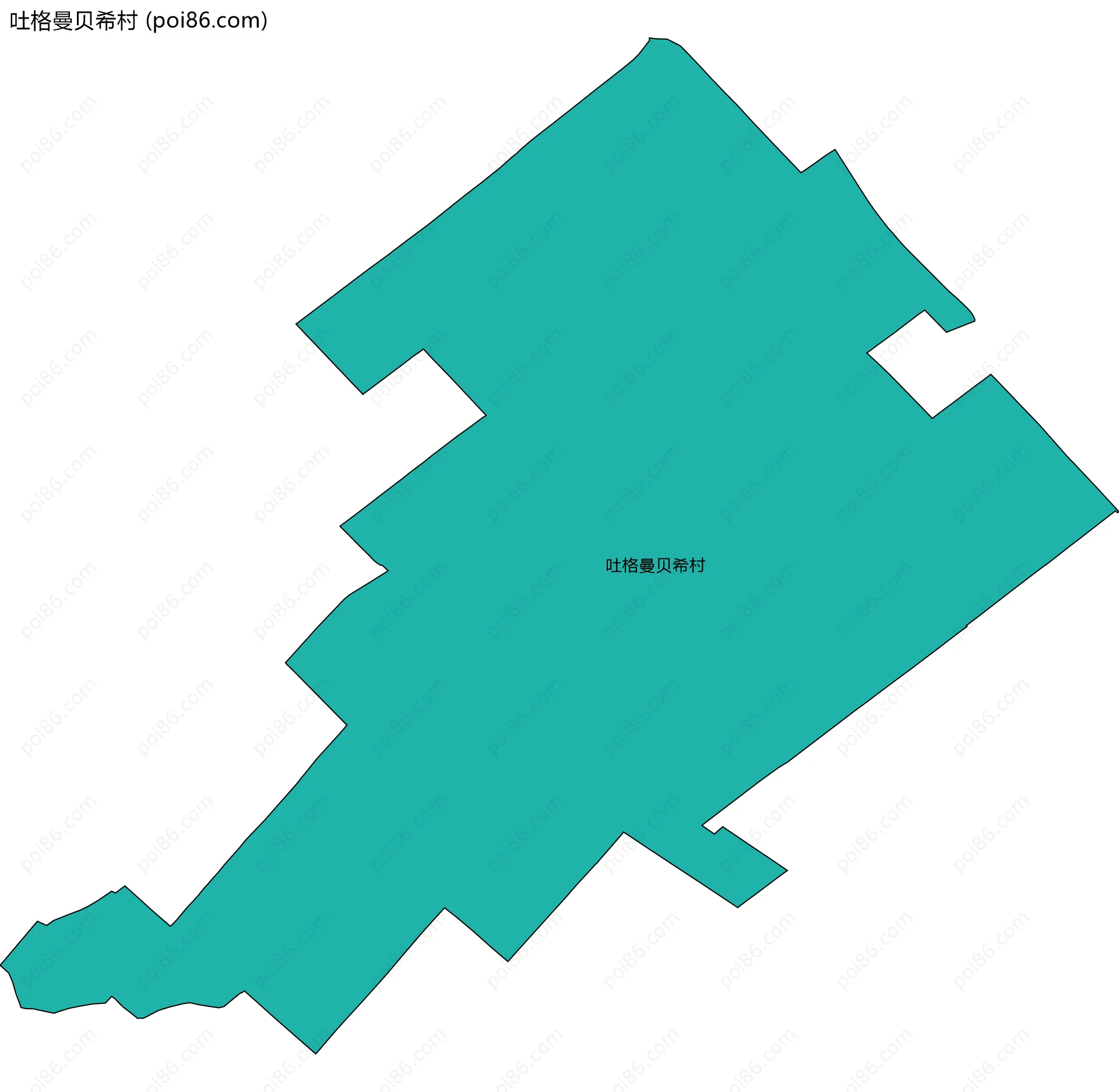 吐格曼贝希村边界地图