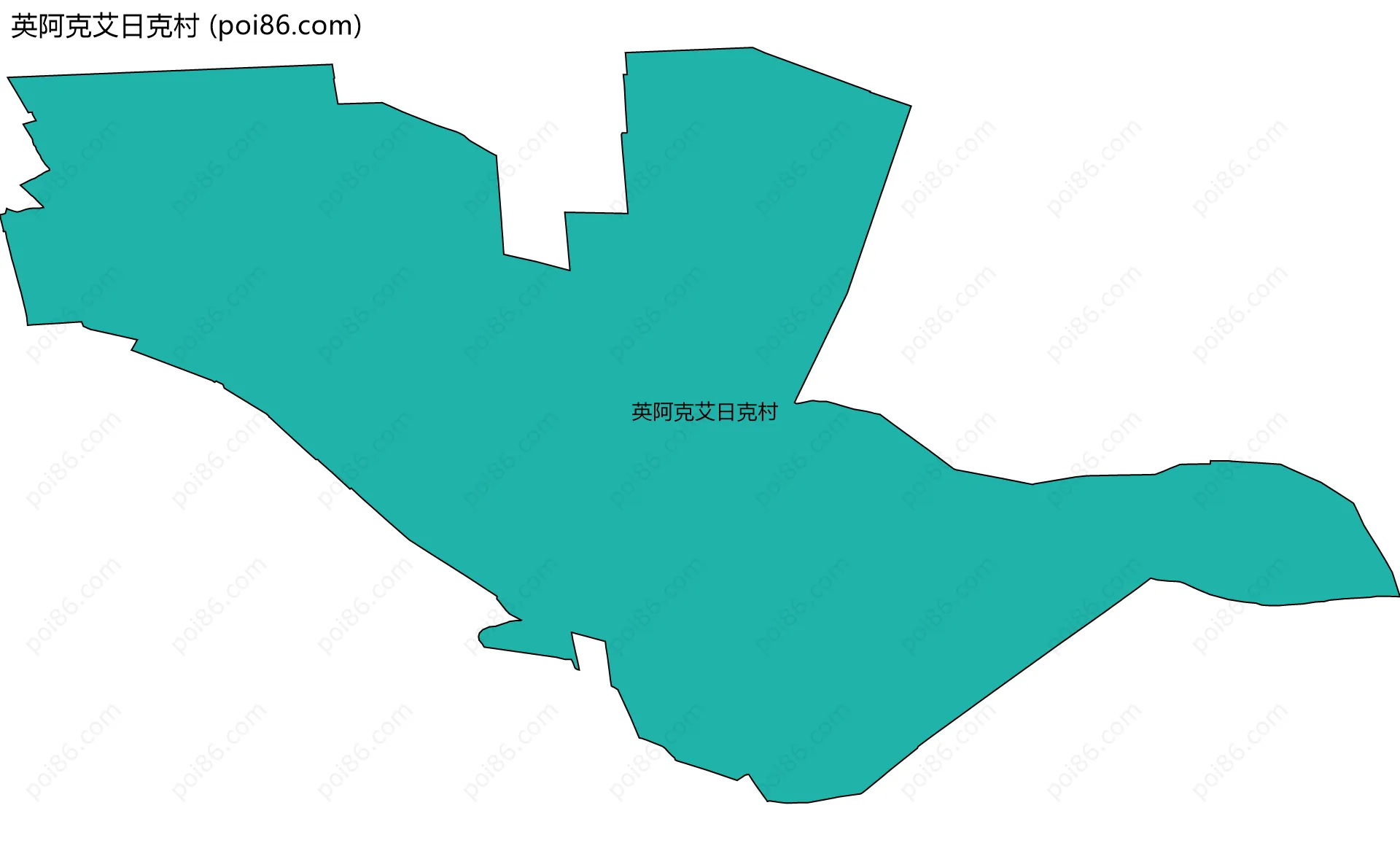 英阿克艾日克村边界地图