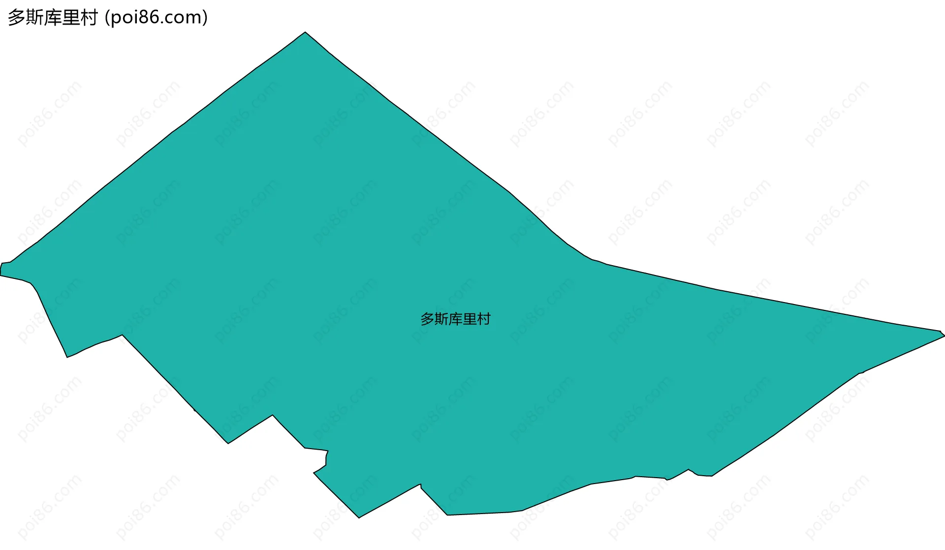 多斯库里村边界地图