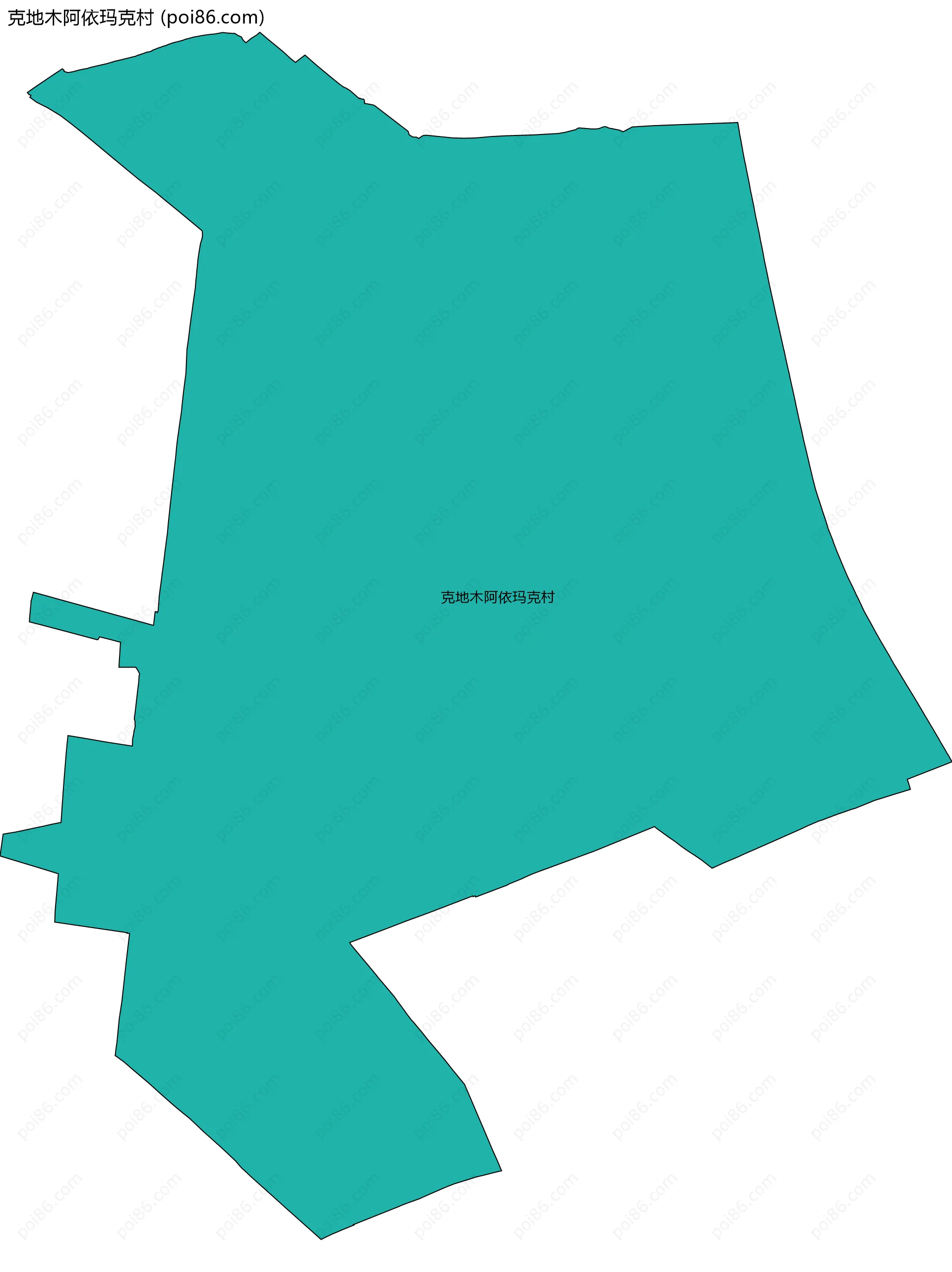 克地木阿依玛克村边界地图