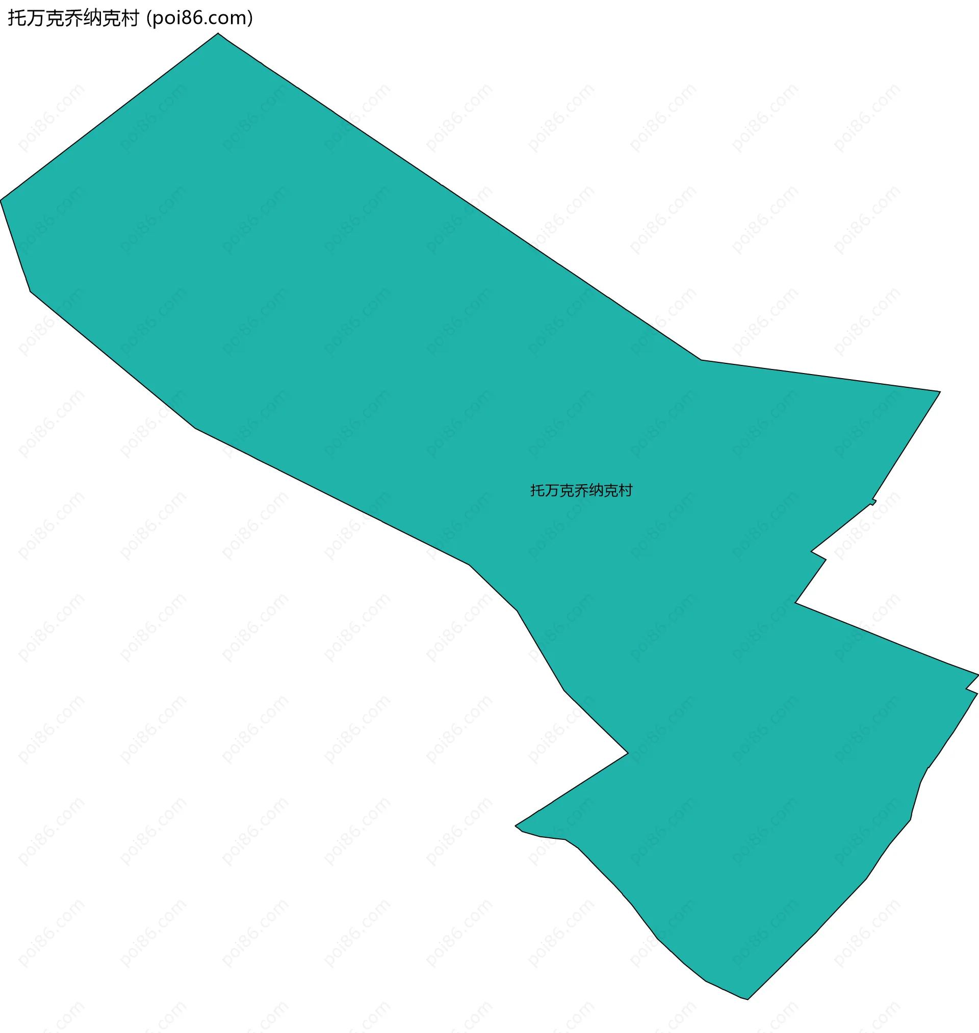 托万克乔纳克村边界地图