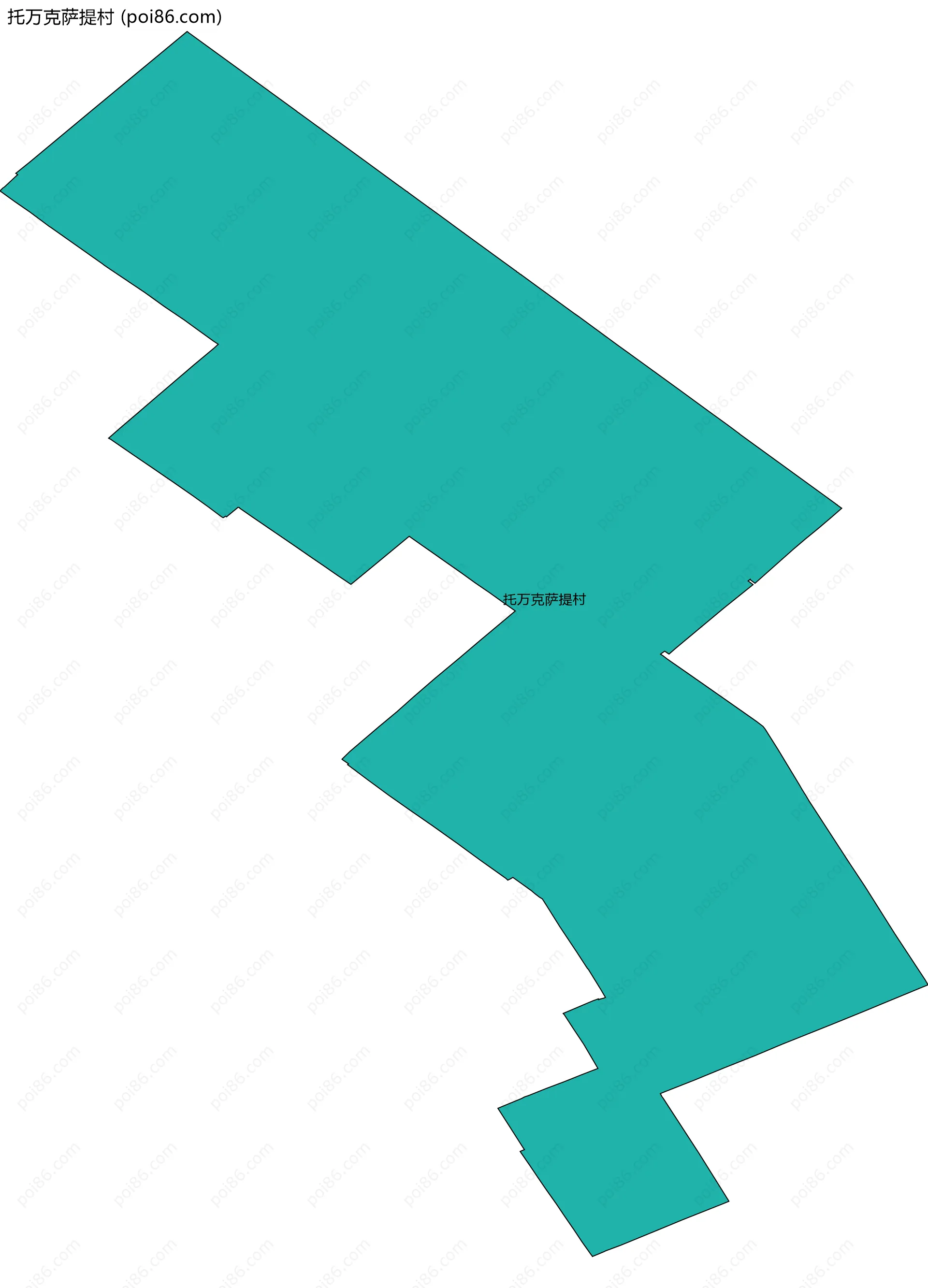 托万克萨提村边界地图