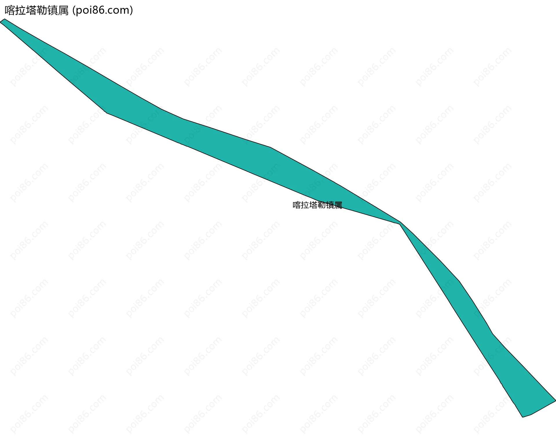 喀拉塔勒镇属边界地图