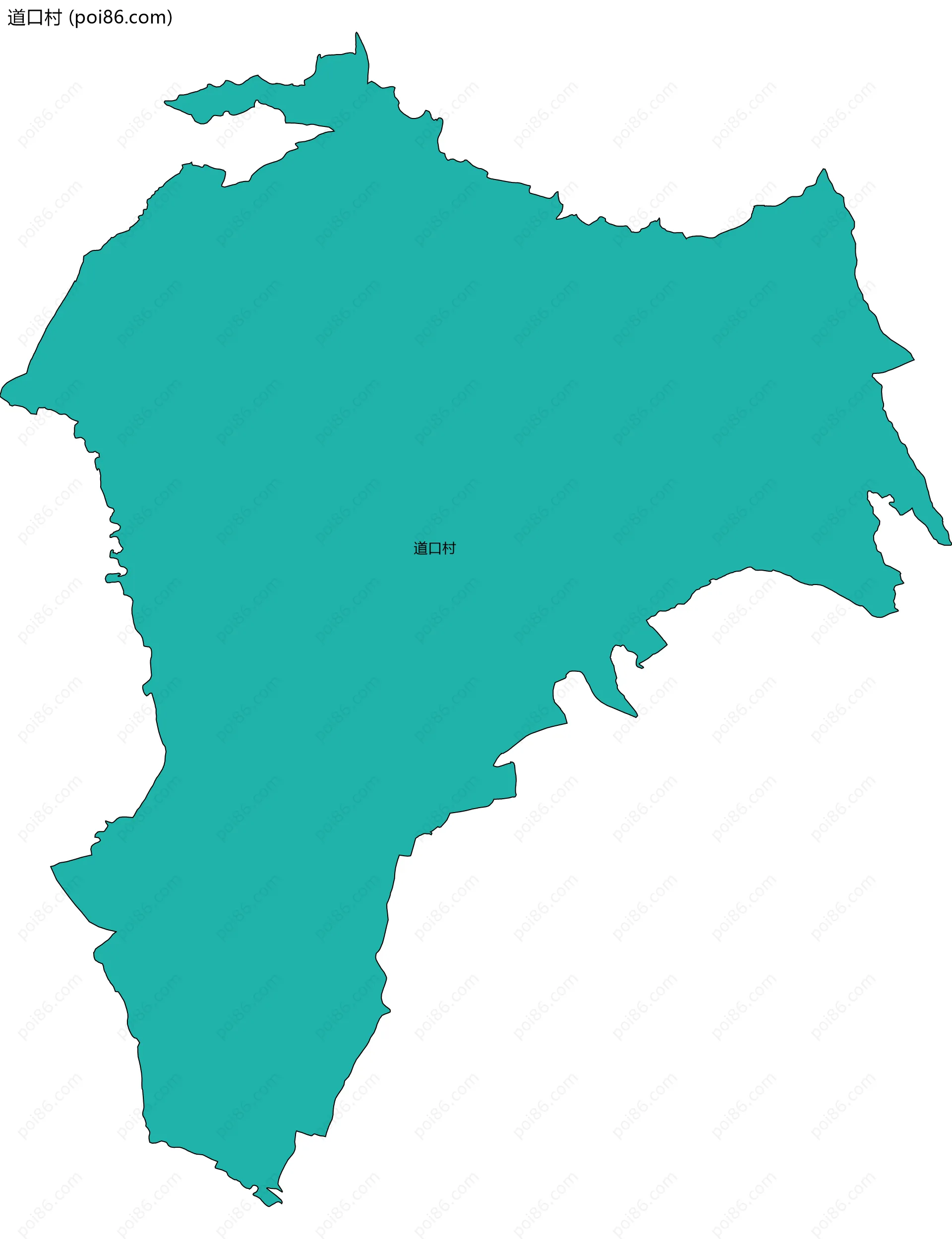 道口村边界地图