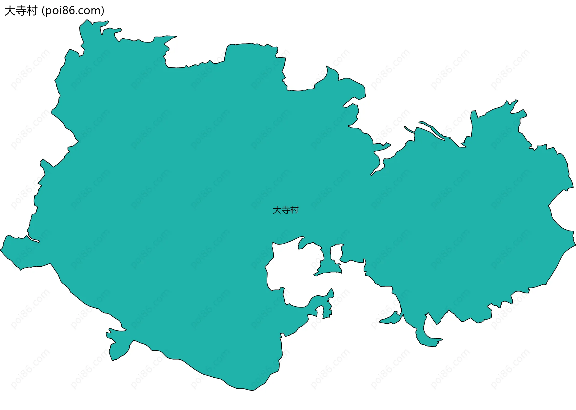 大寺村边界地图