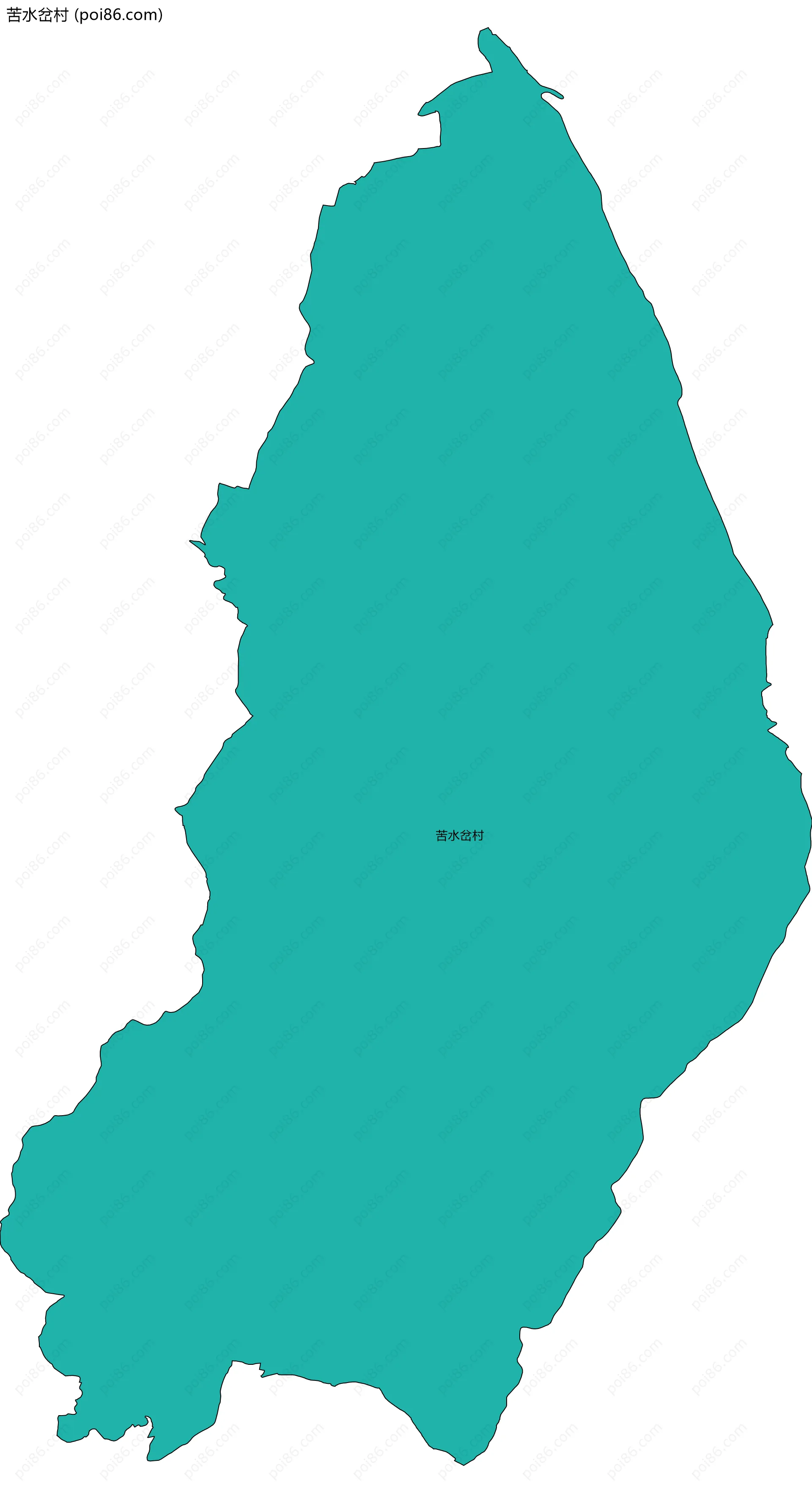 苦水岔村边界地图