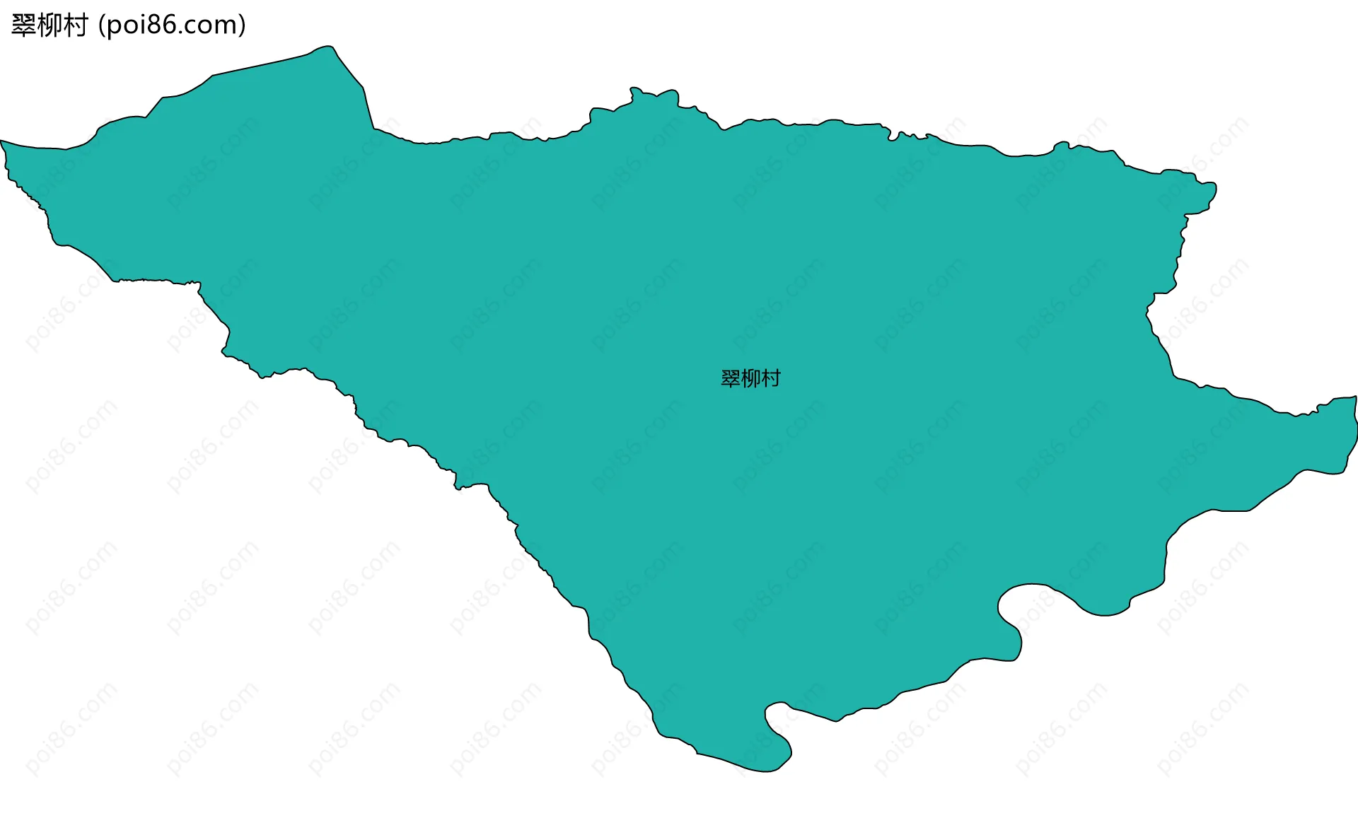 翠柳村边界地图