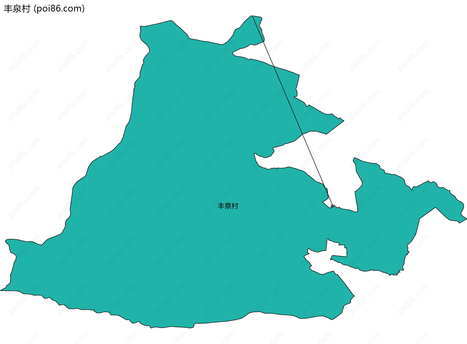 丰泉村边界地图