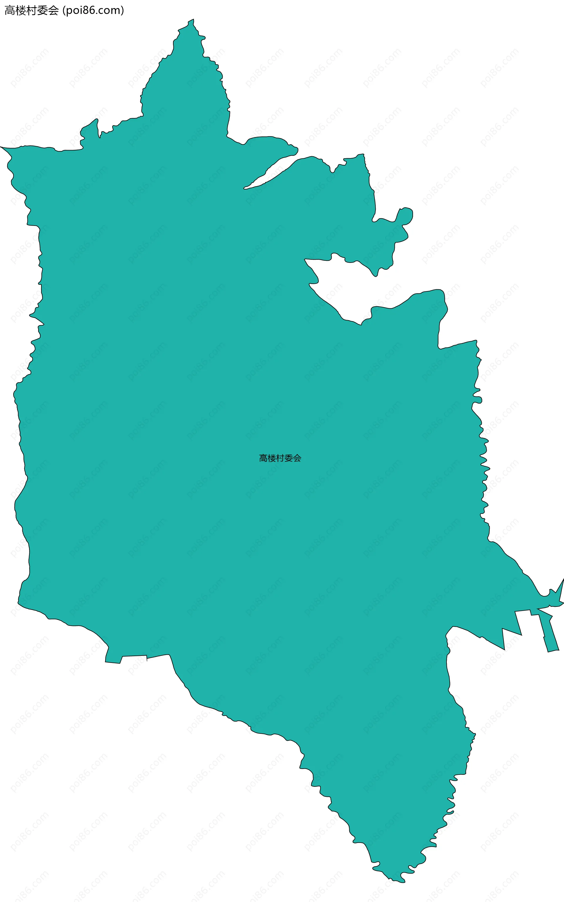 高楼村委会边界地图